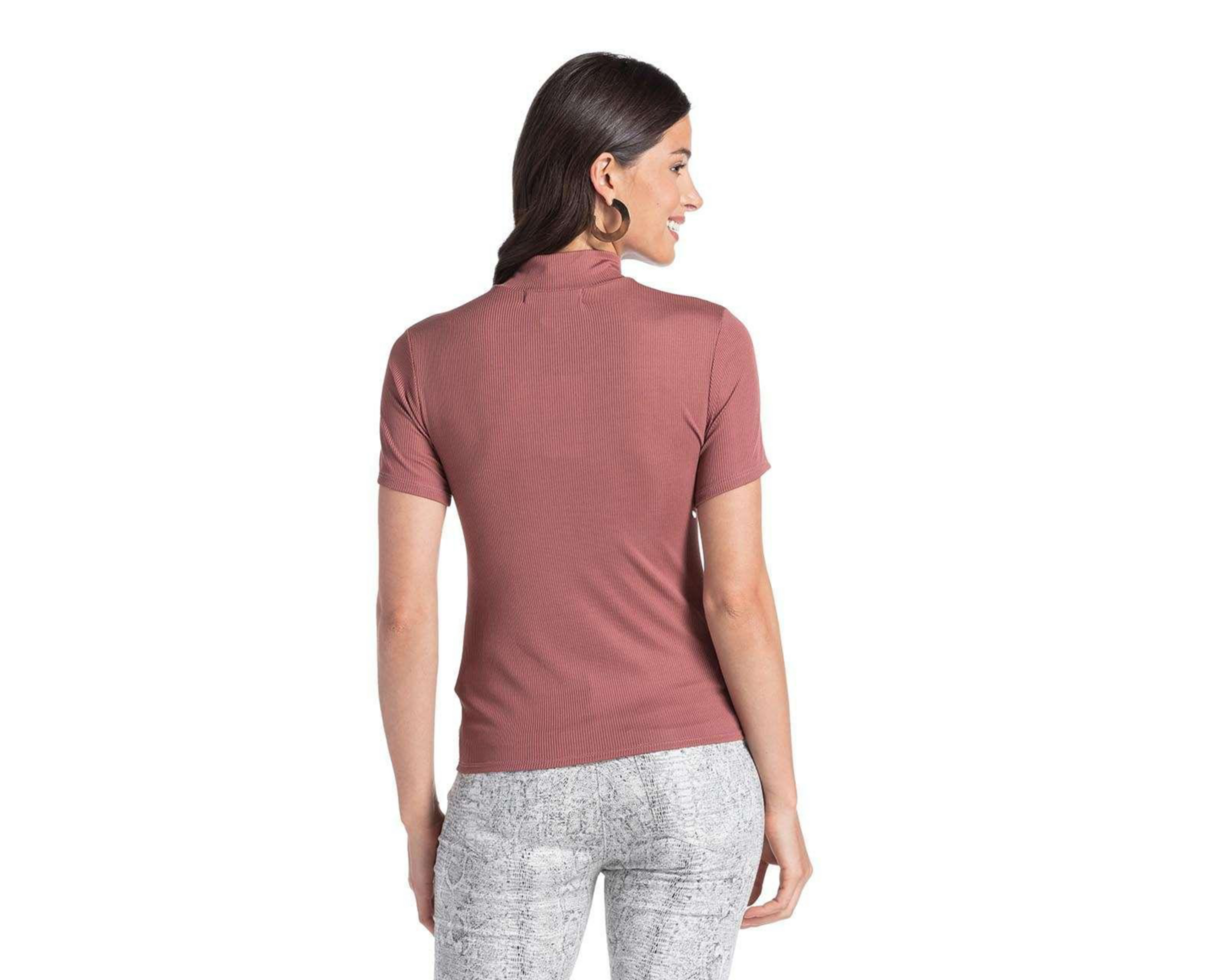 Foto 4 pulgar | Blusa Refill Manga Corta Cuello Alto