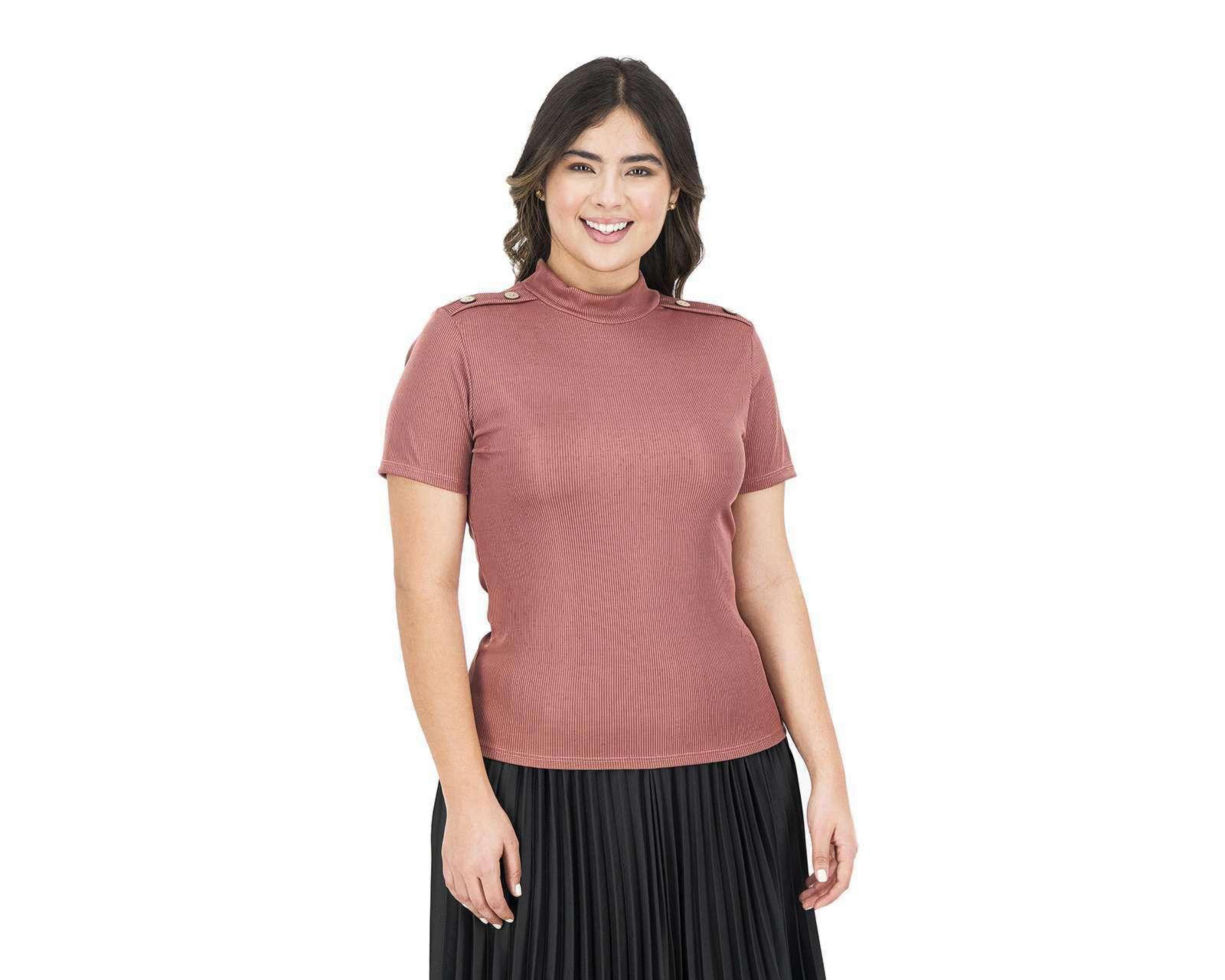 Foto 5 pulgar | Blusa Refill Manga Corta Cuello Alto