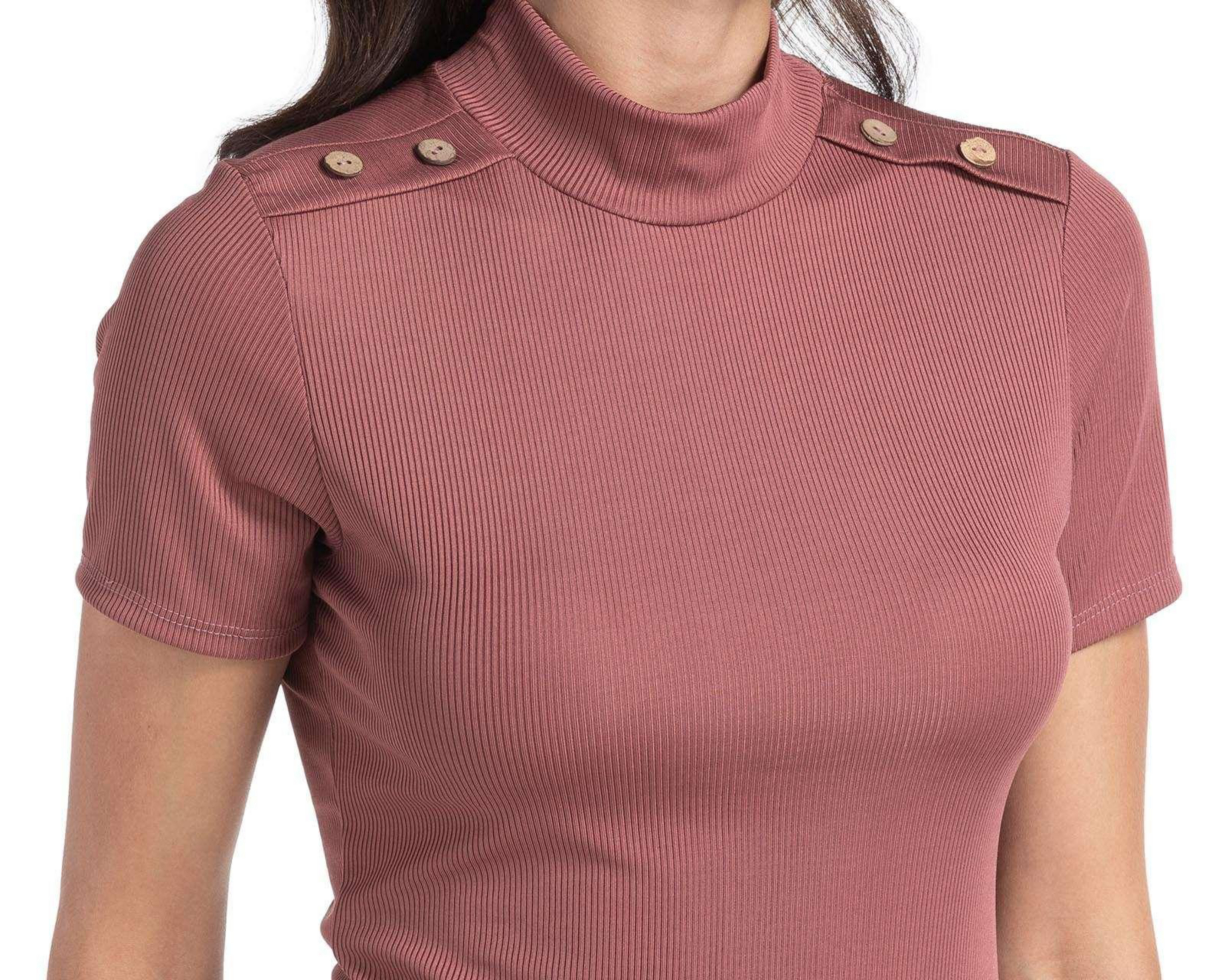 Foto 8 pulgar | Blusa Refill Manga Corta Cuello Alto
