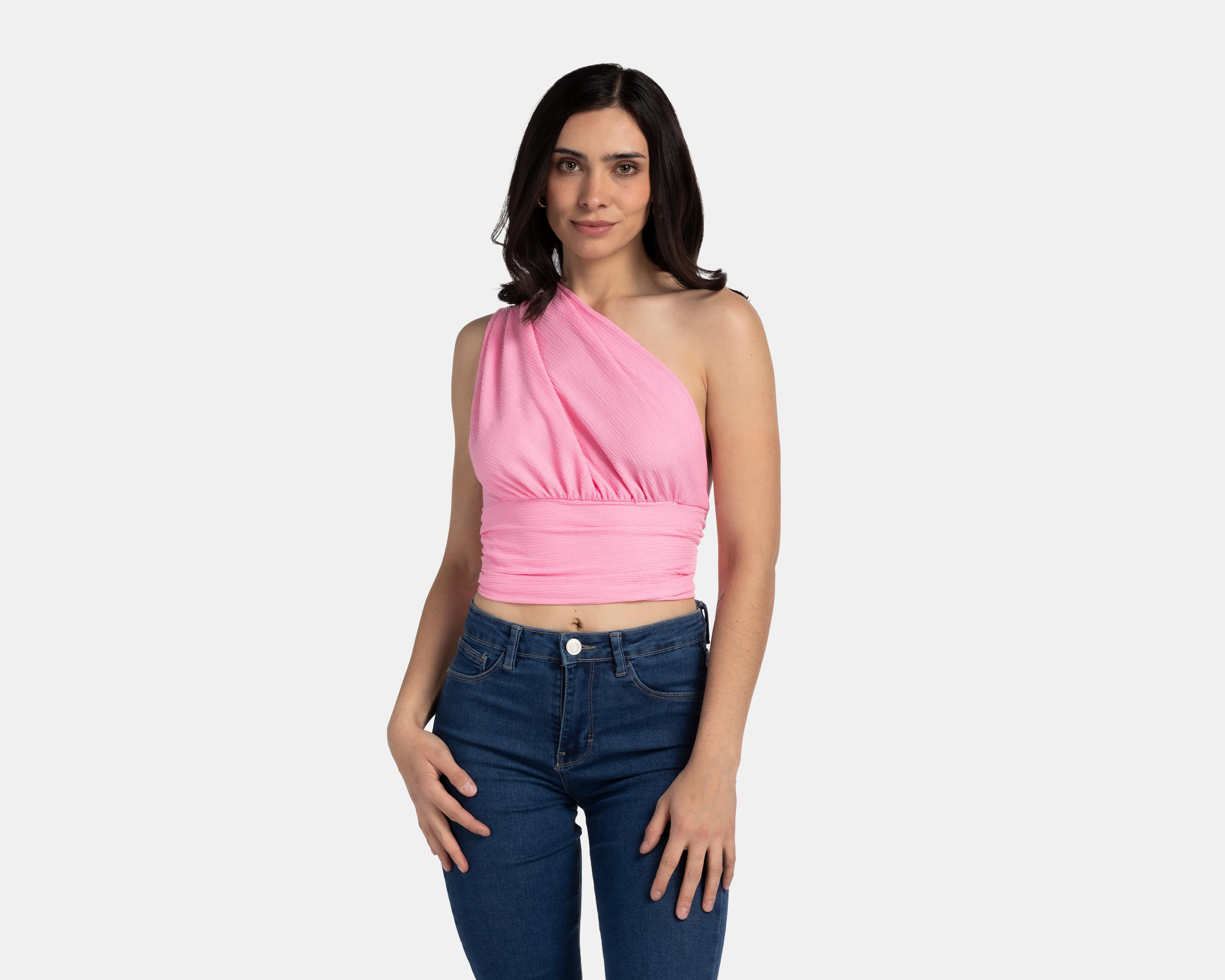 Foto 2 pulgar | Blusa Sahara con Hombro Descubierto Escote en Espalda