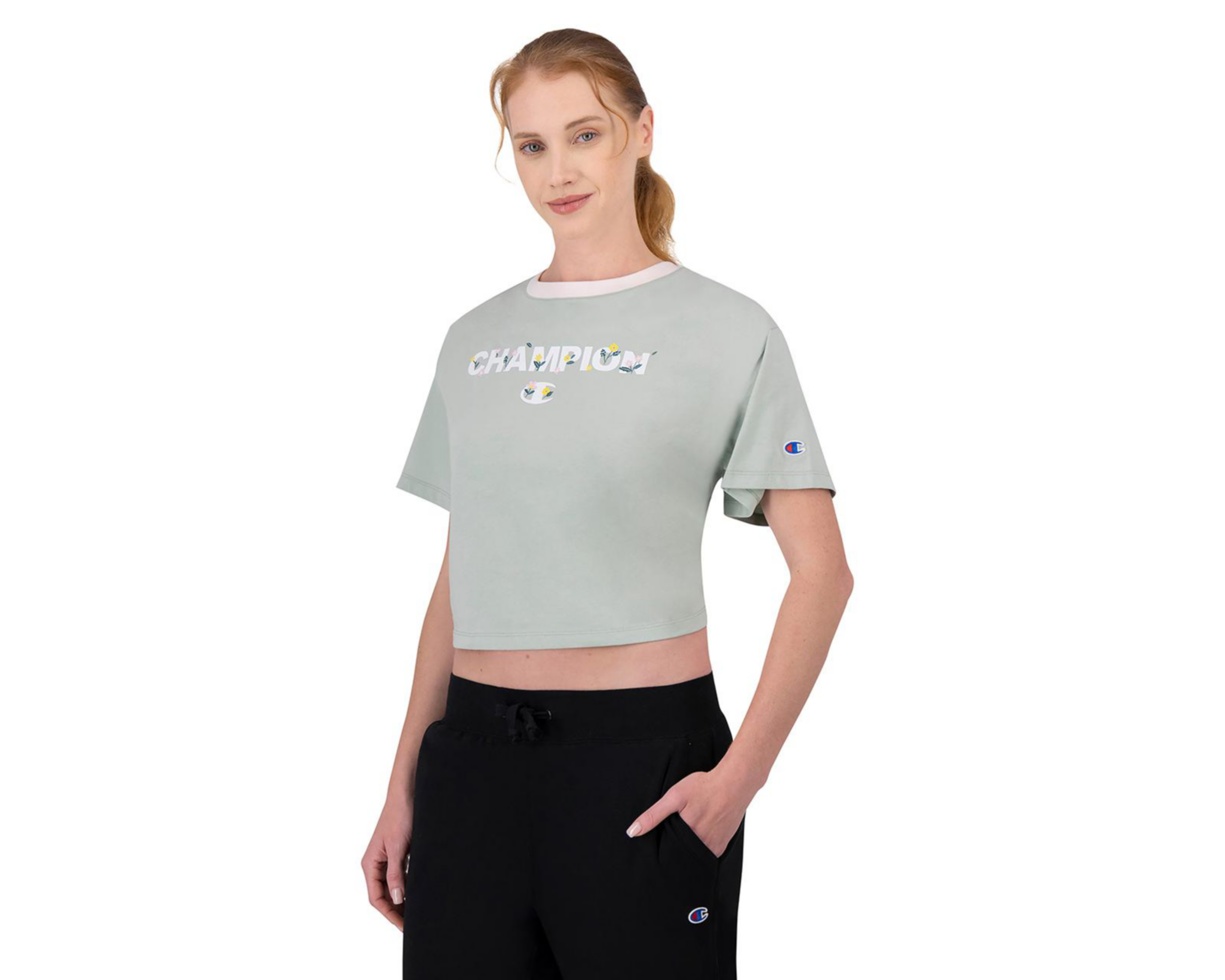 Foto 2 pulgar | Playera Manga Corta Champion para Mujer