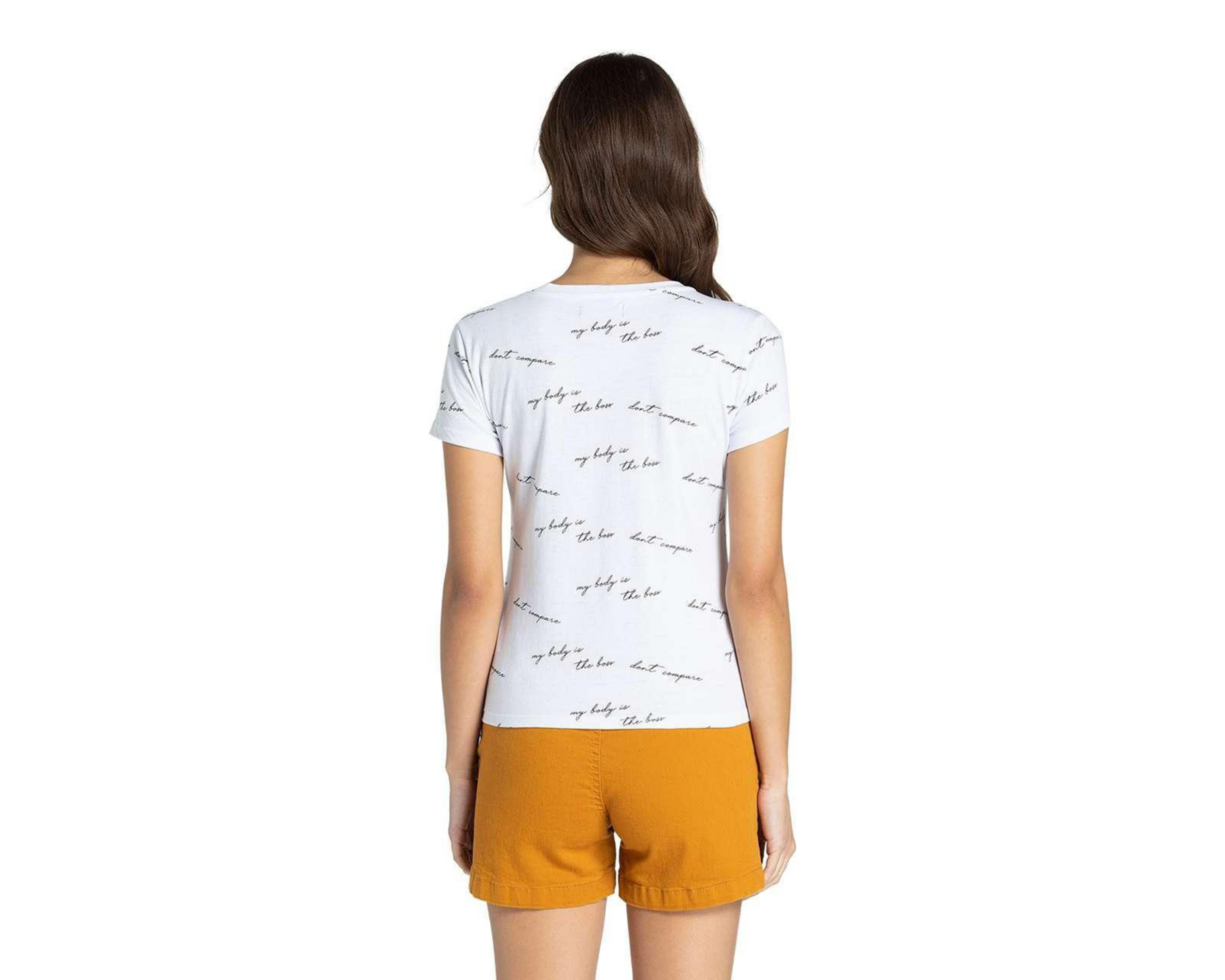 Foto 4 pulgar | Playera Thinner Manga Corta con Estampado