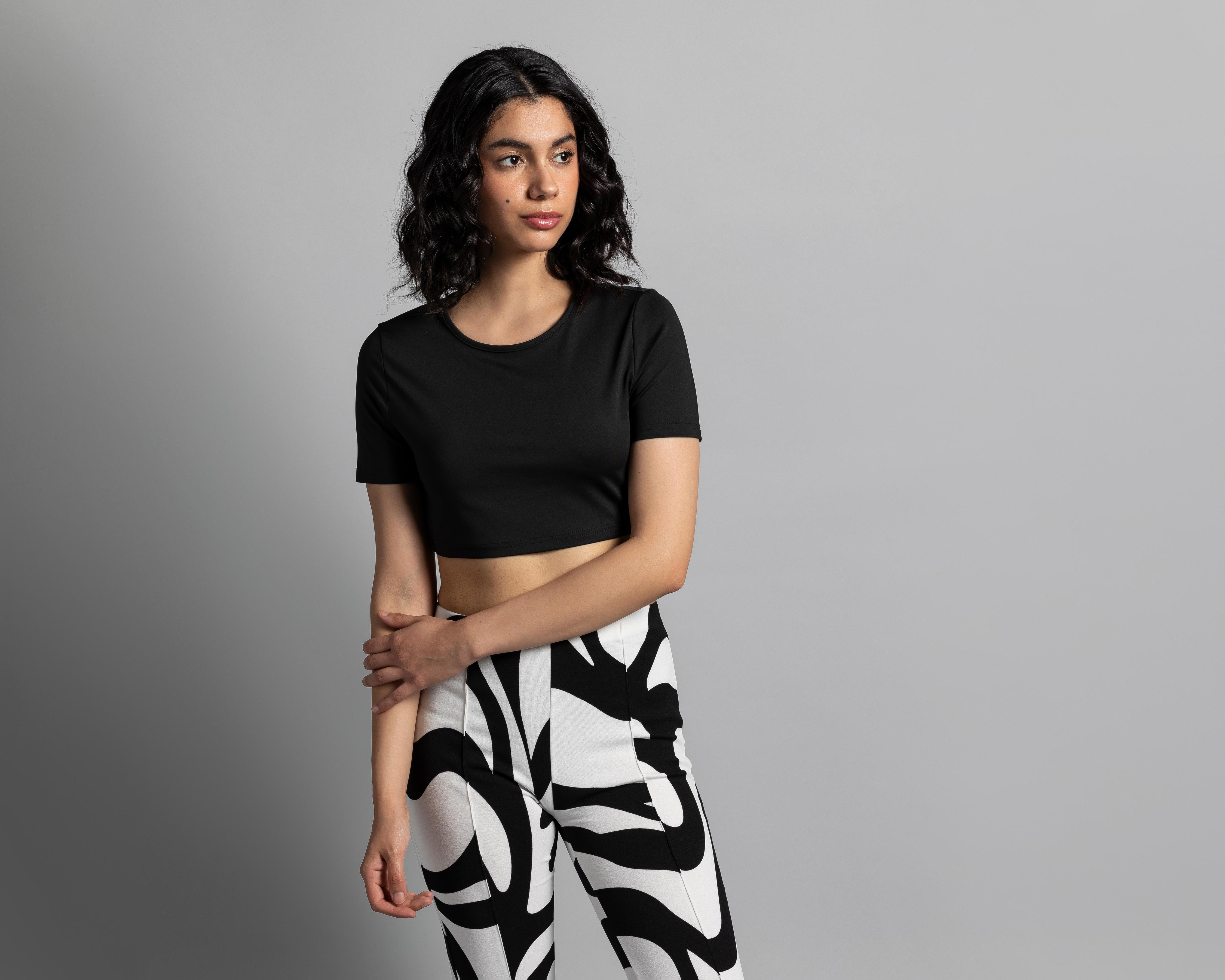 Foto 1 | Crop Top Thinner Manga Corta Escote en Espalda