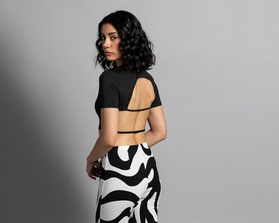 Foto 3 | Crop Top Thinner Manga Corta Escote en Espalda
