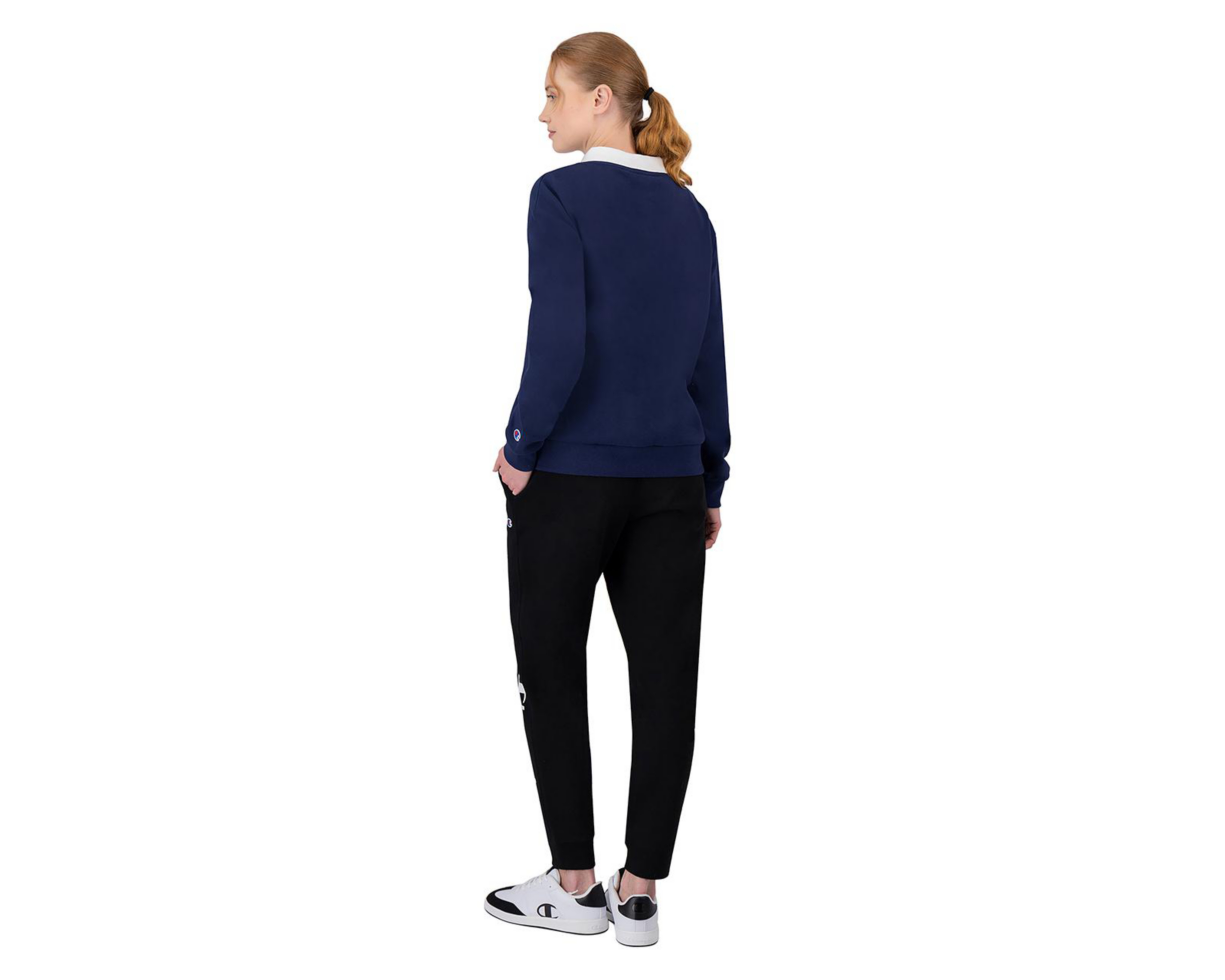 Foto 3 pulgar | Sudadera Deportiva Champion Crew Neck para Mujer