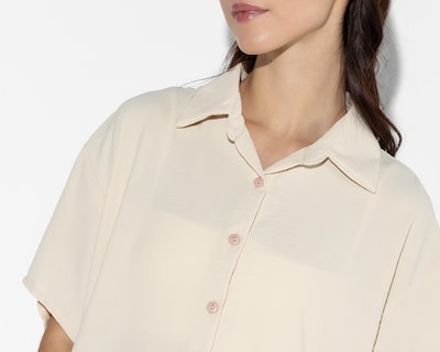 Foto 4 | Camisa Thinner Manga Corta Beige