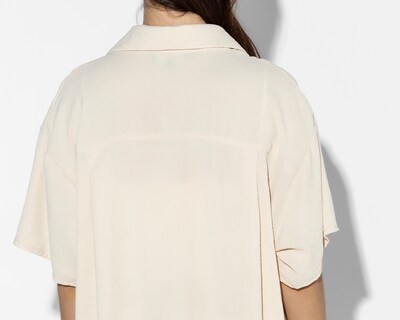Foto 5 | Camisa Thinner Manga Corta Beige