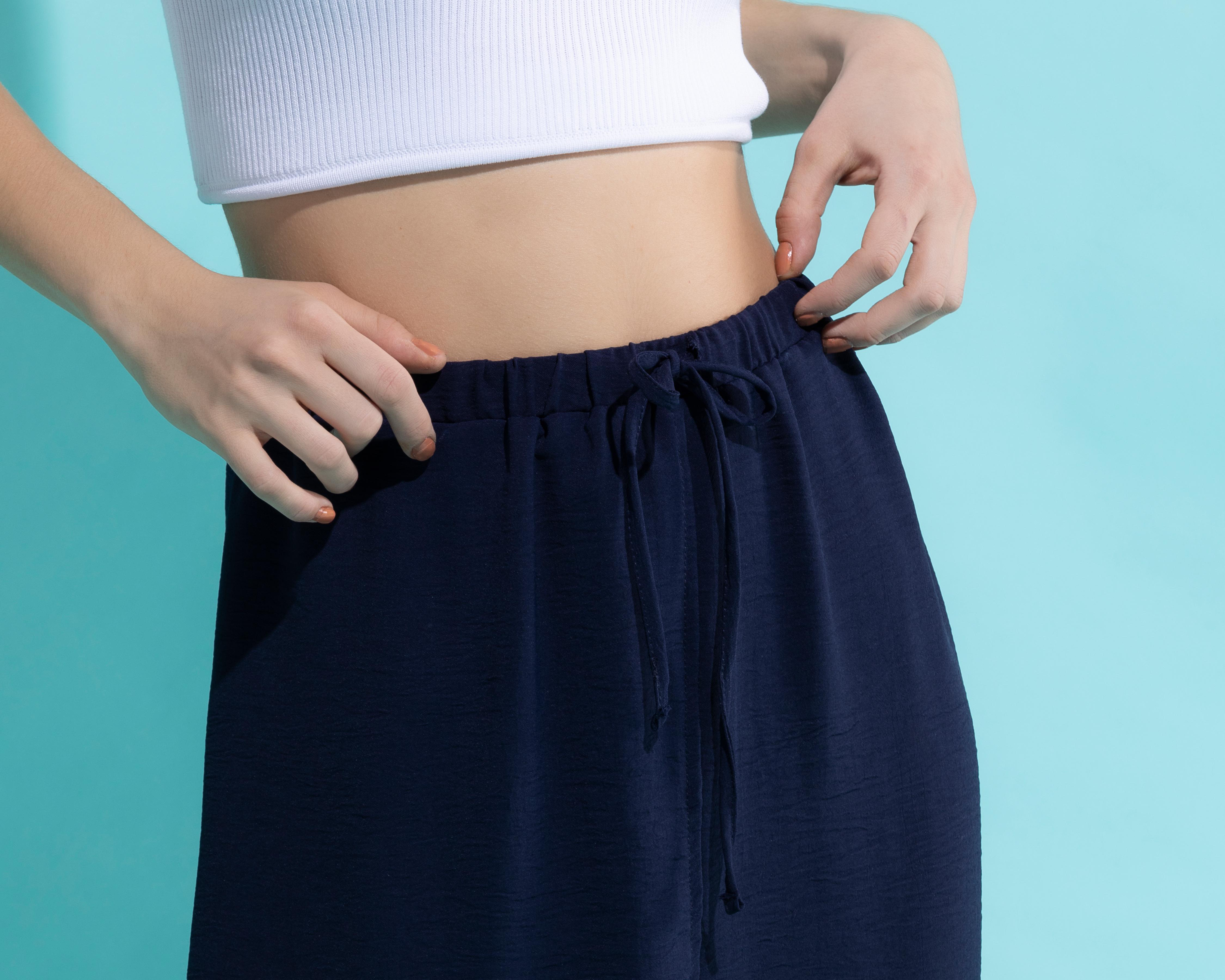 Foto 5 pulgar | Falda Midi Thinner Azul