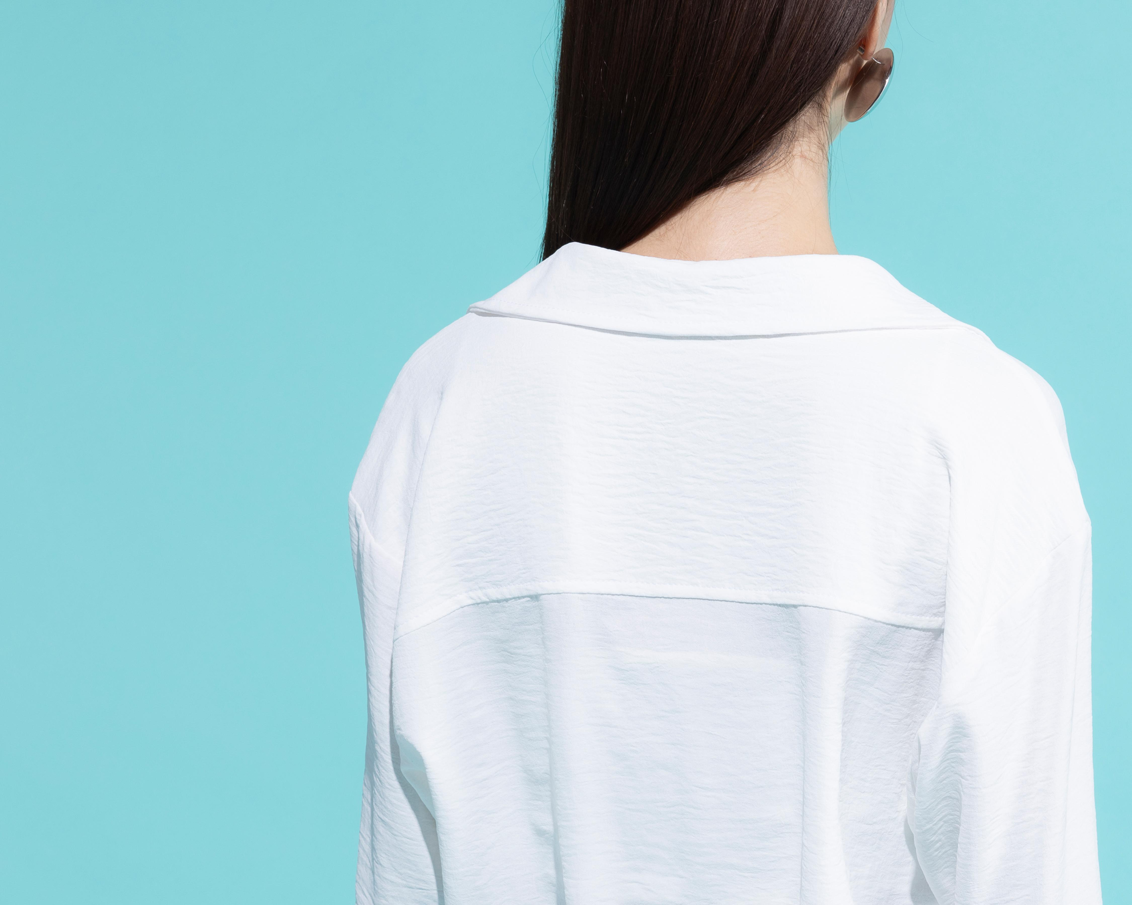 Foto 5 | Blusa Thinner Manga Larga con Elástico en Cintura