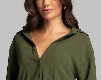Foto 4 | Blusa Thinner Manga Larga con Elástico en Cintura