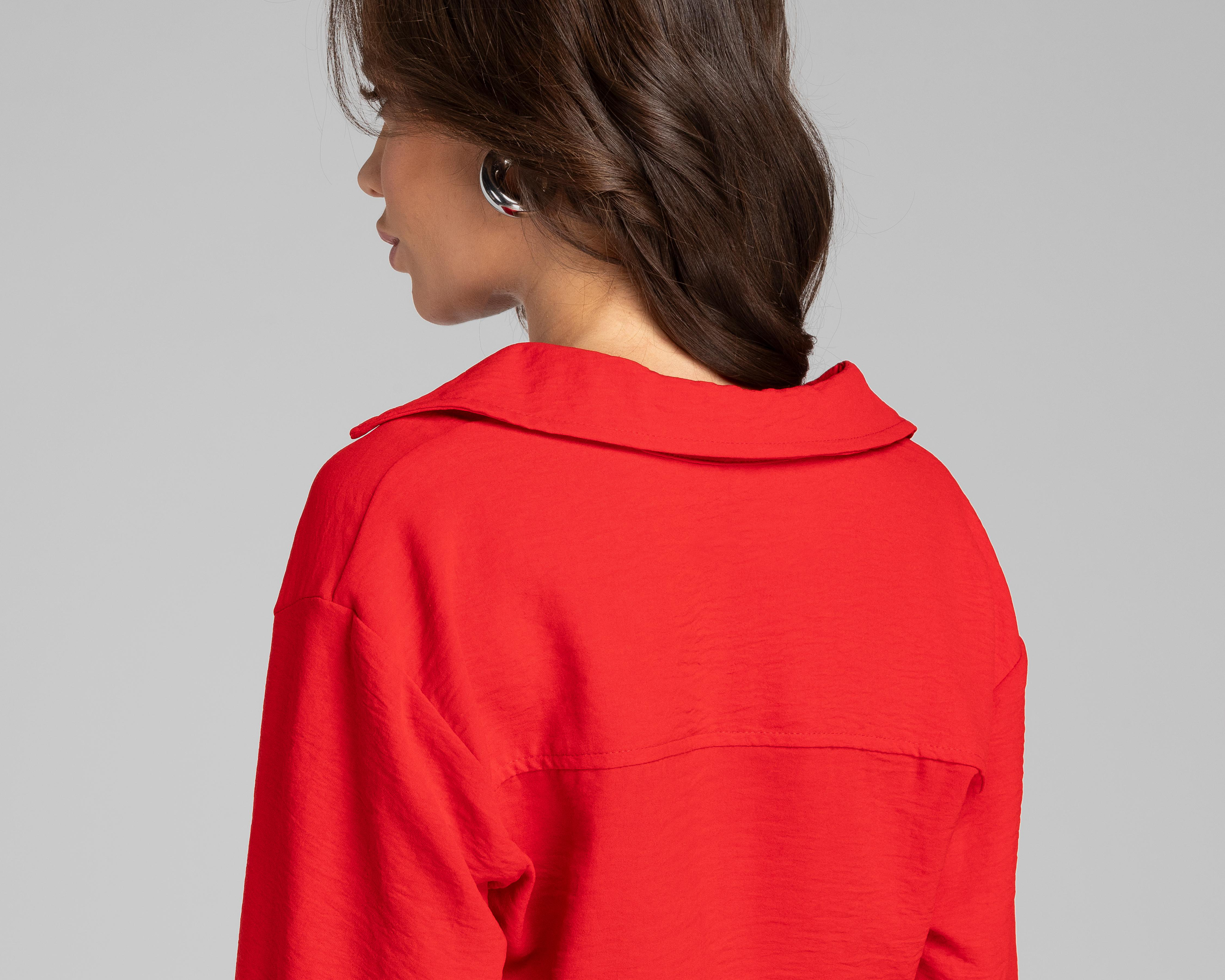 Foto 5 | Blusa Thinner Manga Larga con Elástico en Cintura