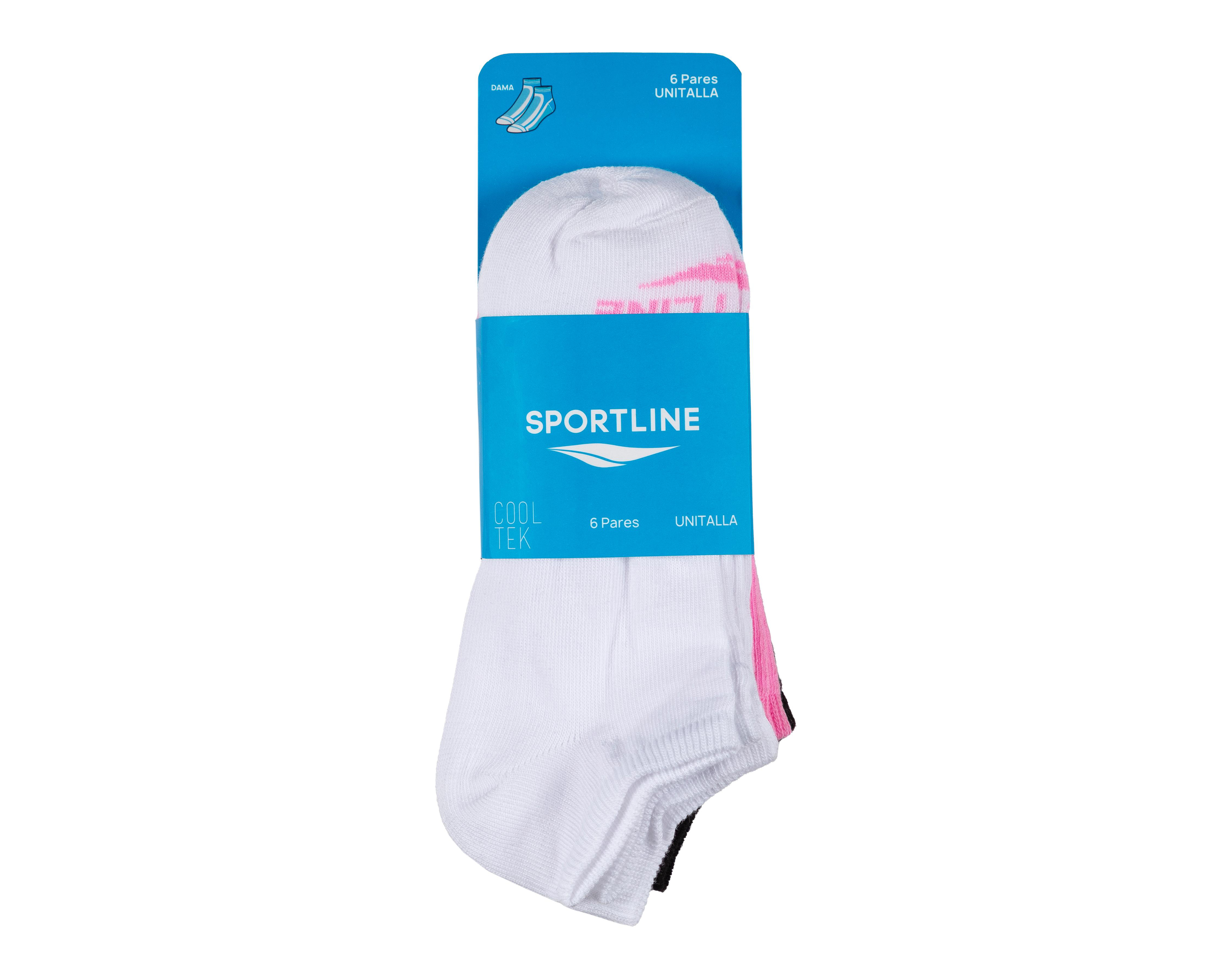 Foto 3 | Calcetines Deportivos Sportline Cooltek para Mujer 6 Pares