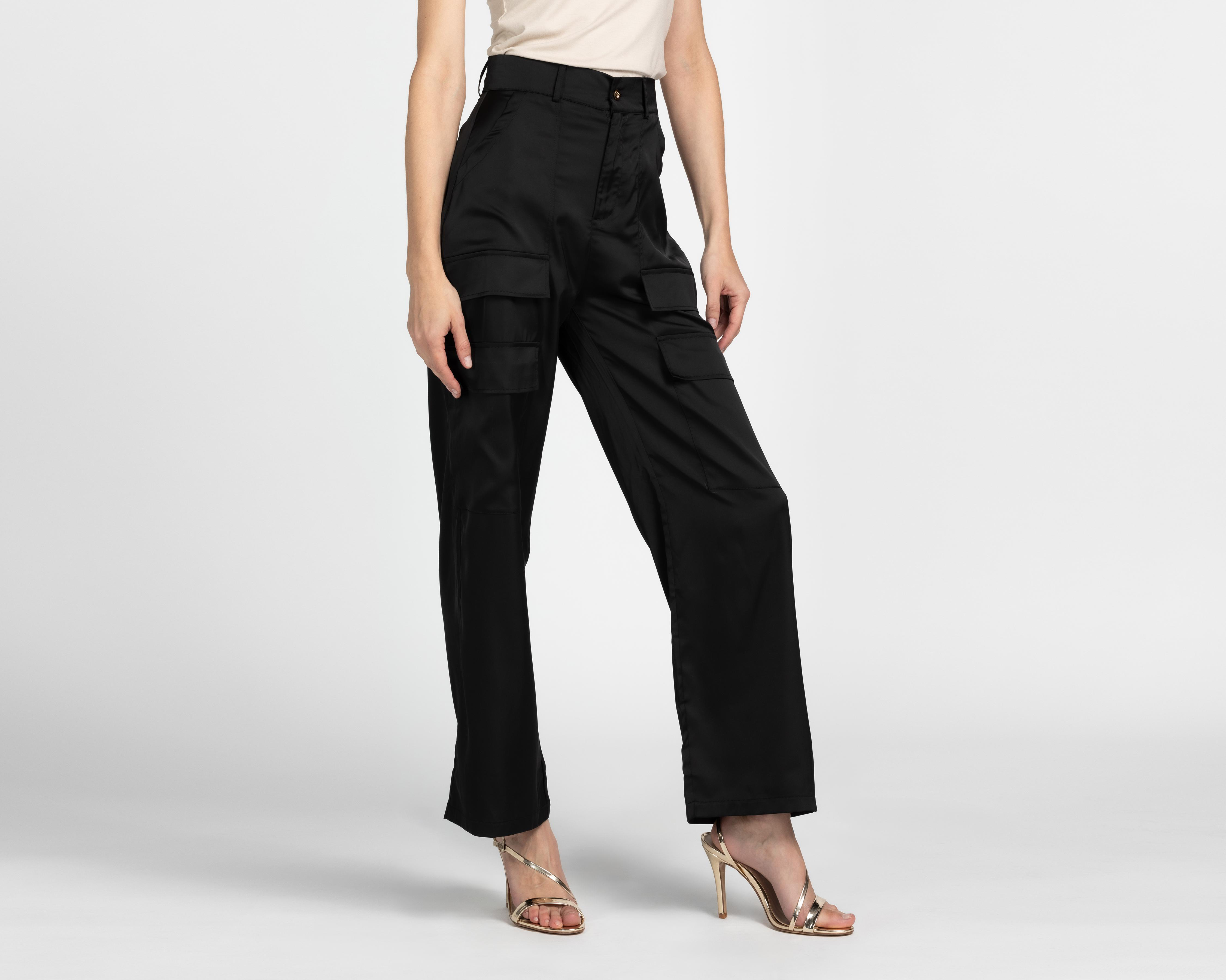 Pantalón Ancho Jennifer Lopez Negro para Mujer $429