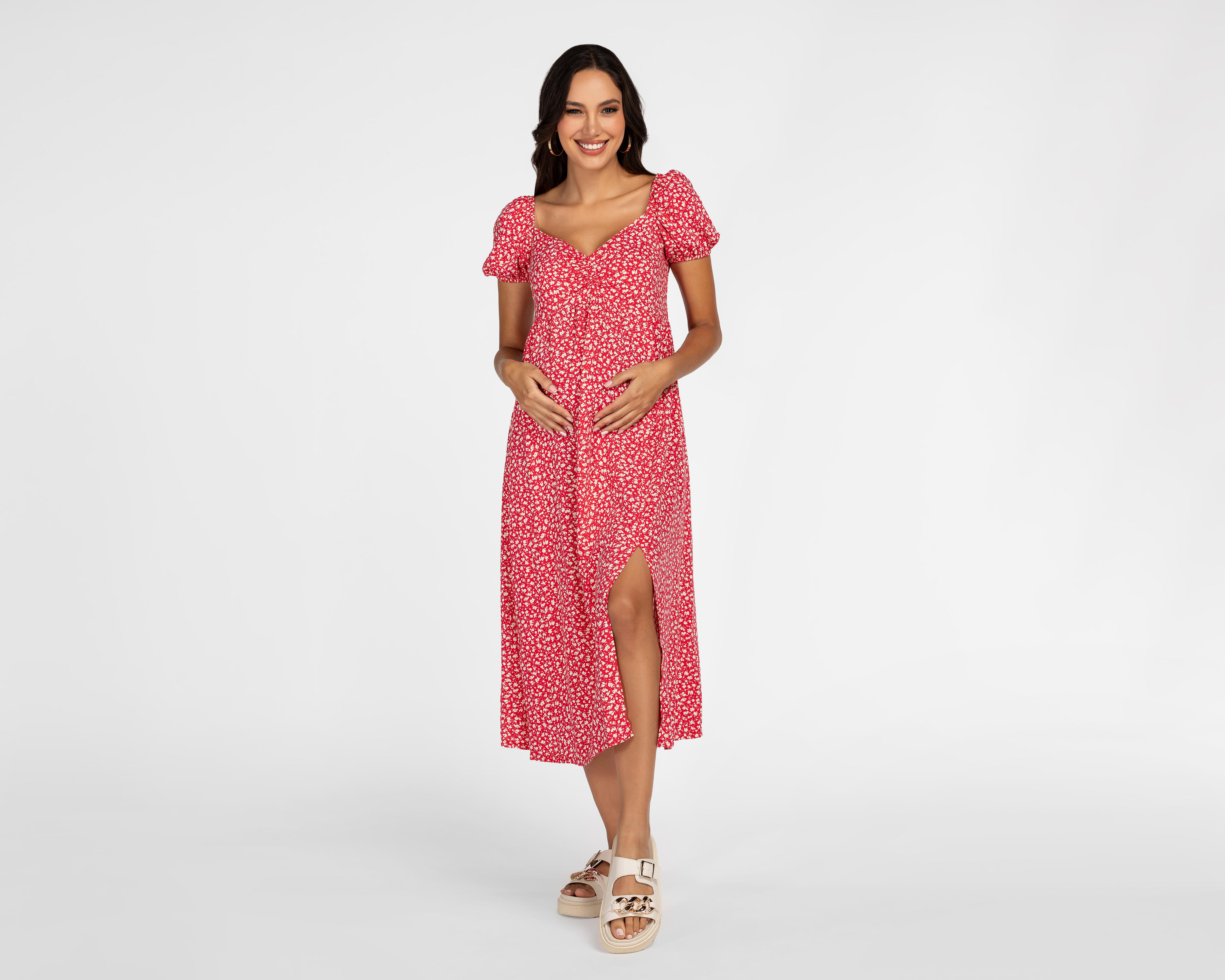 Foto 2 | Vestido de Maternidad Mamá Bella Manga Corta
