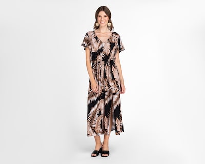 Foto 1 | Vestido Casual Sahara Negro con Print Floral para Mujer