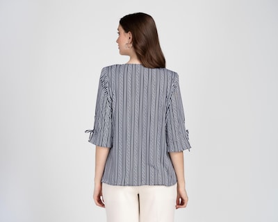 Foto 3 | Blusa Style Book a Rayas para Mujer