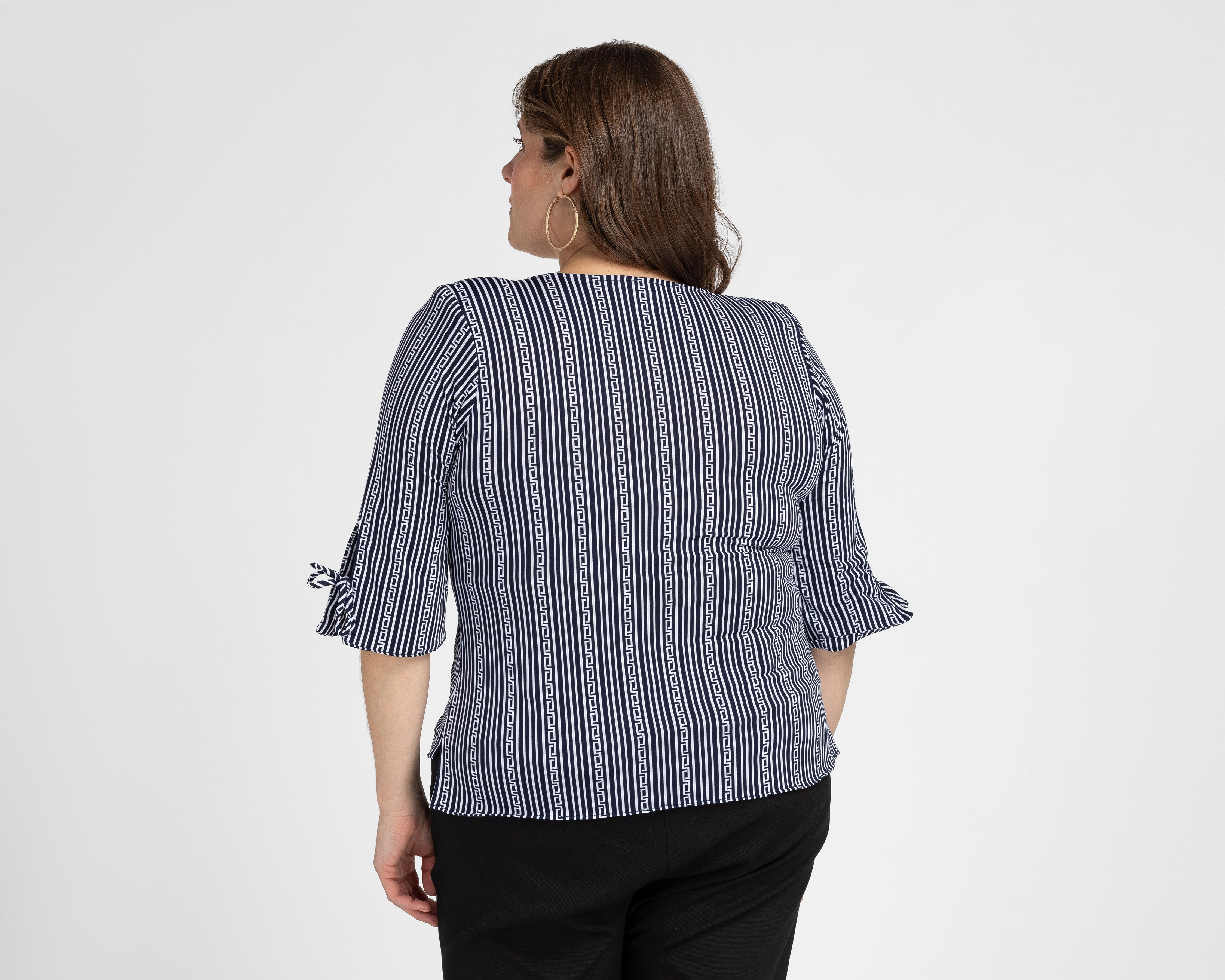Foto 6 | Blusa Style Book a Rayas para Mujer