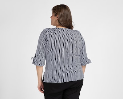 Foto 6 | Blusa Style Book a Rayas para Mujer