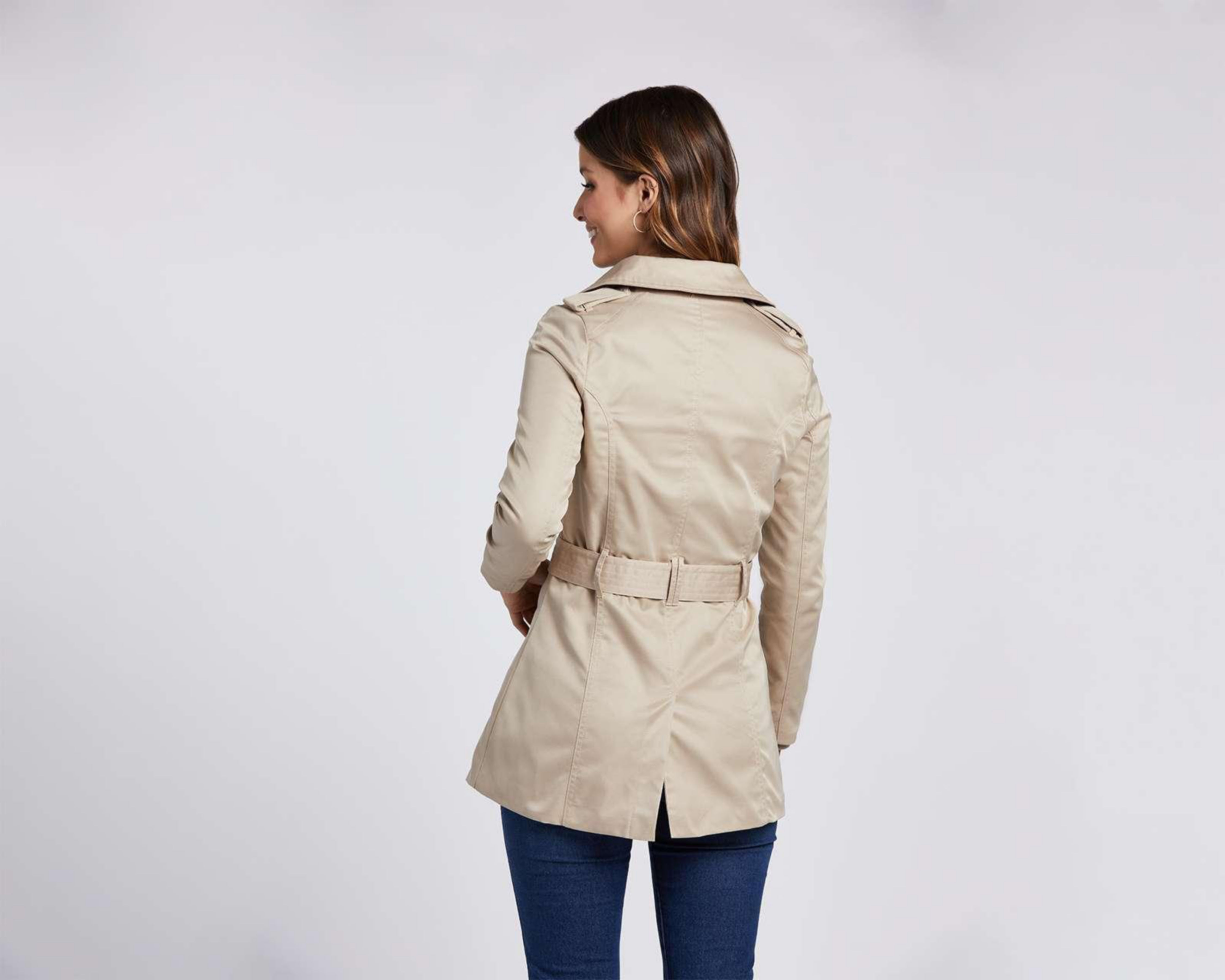 Foto 3 | Gabardina Sahara Abotonada