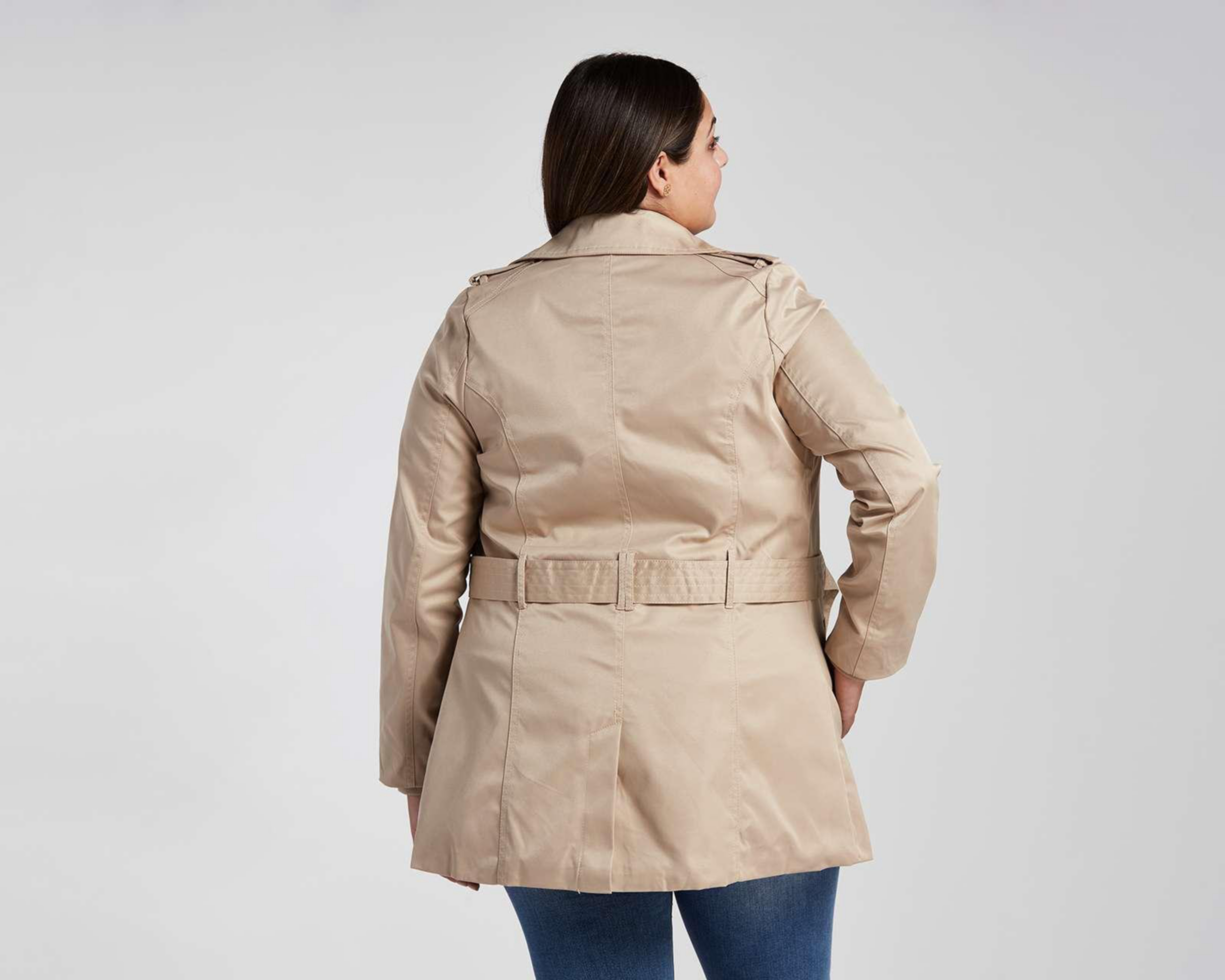 Foto 5 | Gabardina Sahara Abotonada