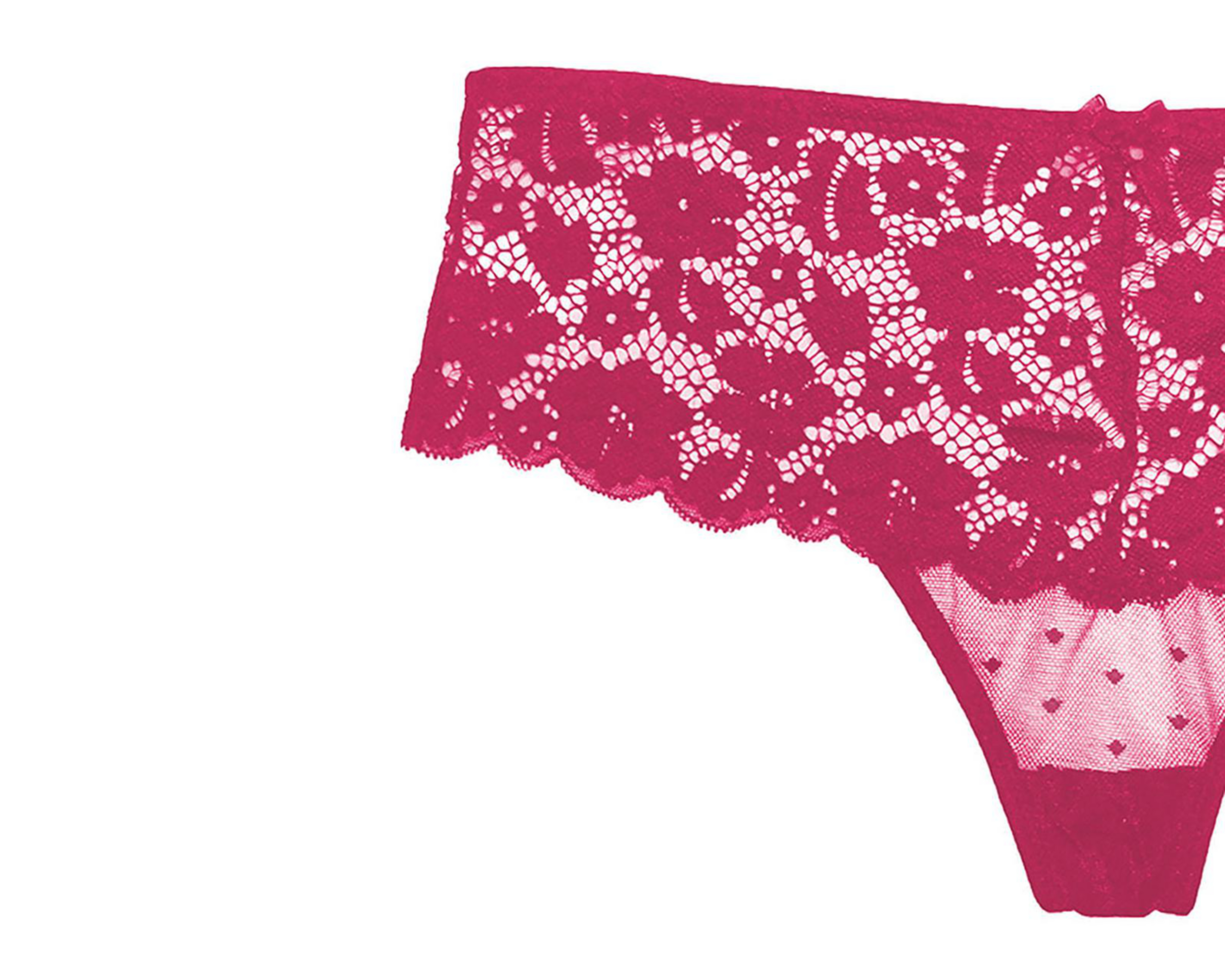 Foto 4 pulgar | Tanga con Encaje Vicky Form para Mujer