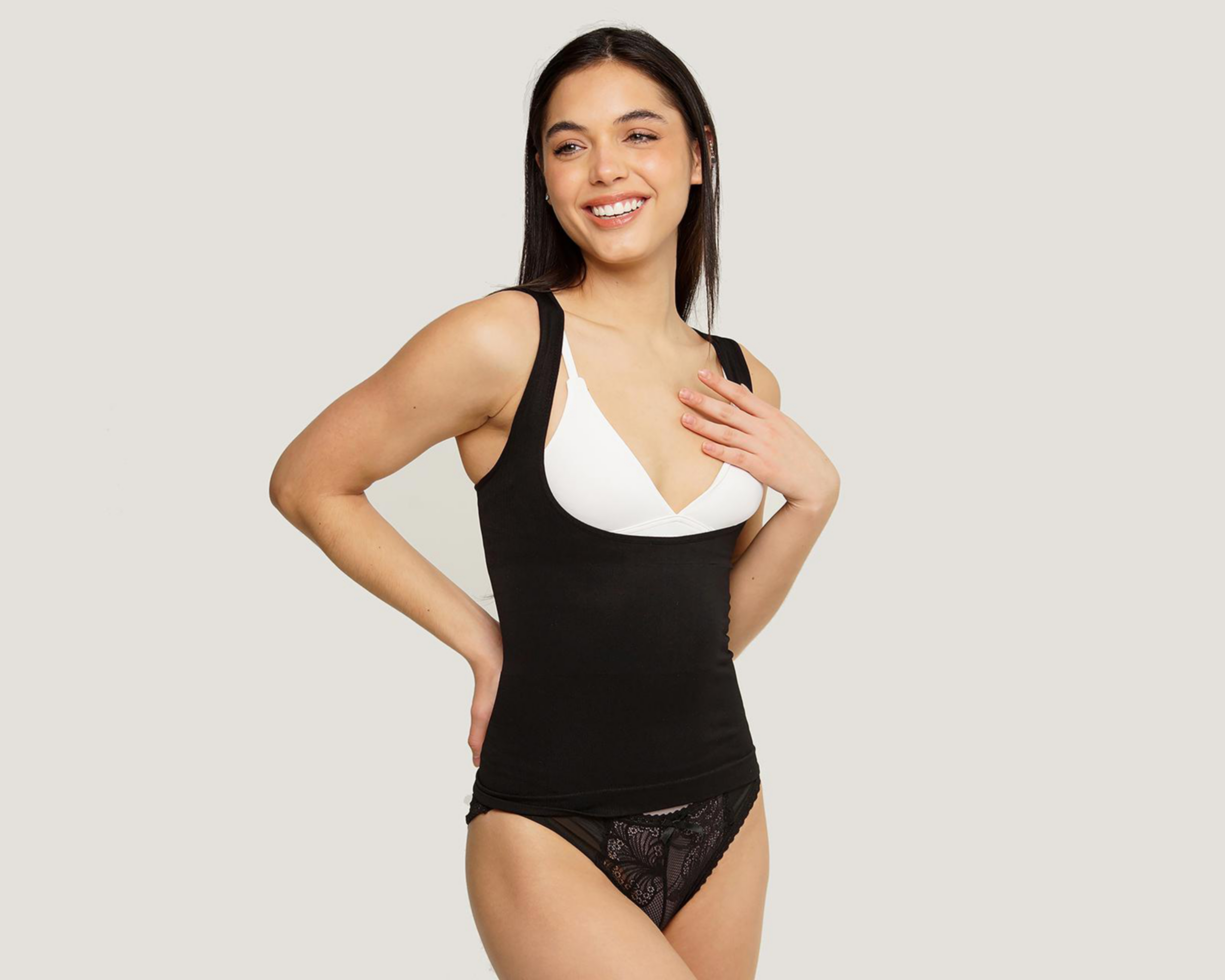 Foto 2 pulgar | Camiseta Control Secrets Compresión Media Seamless para Mujer