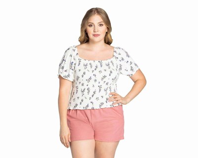 Foto 4 | Blusa 18 Forever Manga Corta con Flores