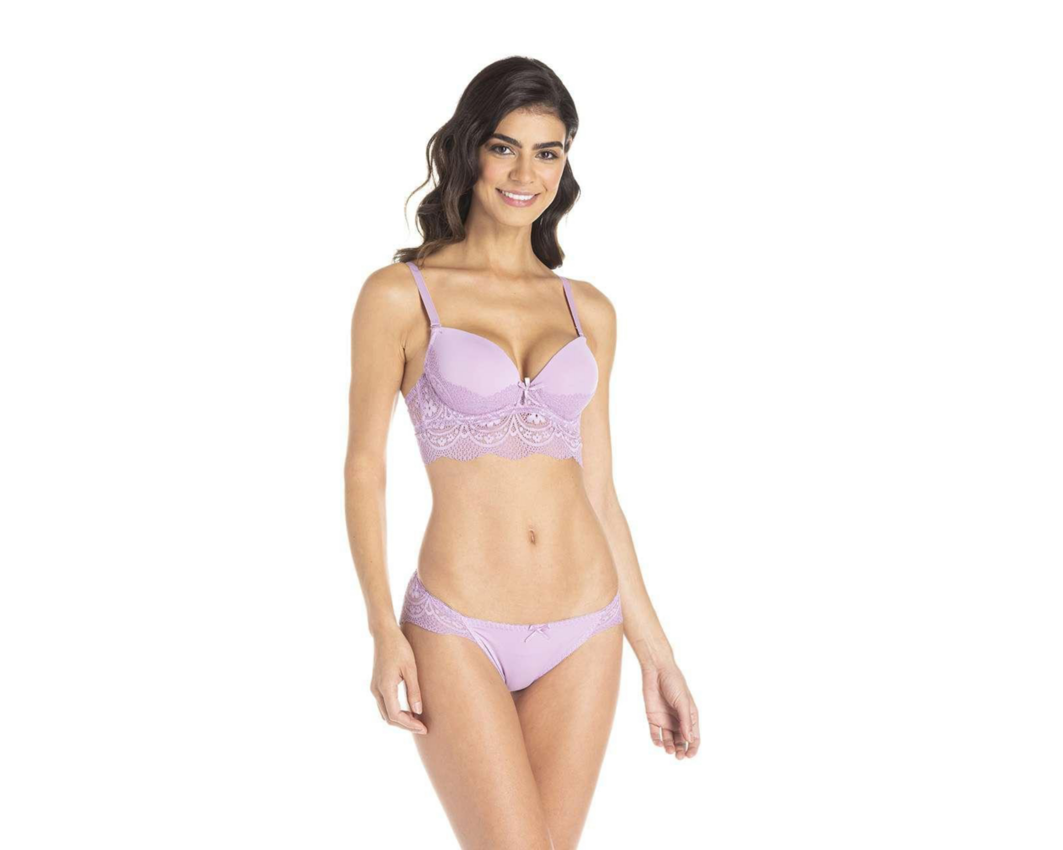 Coordinado de Encaje Beauty Secret Push Up para Mujer 2 Pack