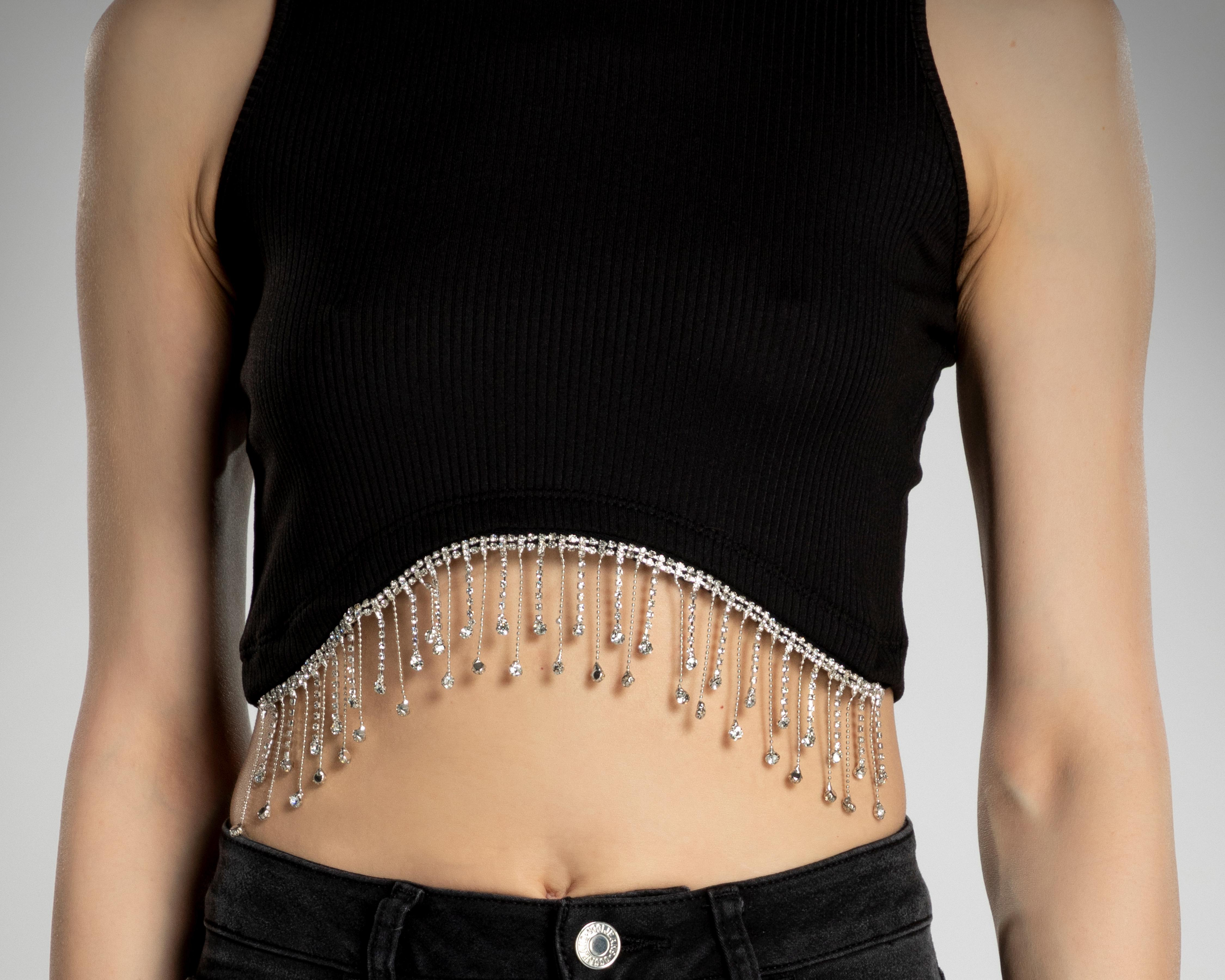 Foto 4 | Playera Thinner Negra Sin Manga