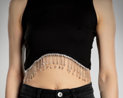 Foto 4 | Playera Thinner Negra Sin Manga