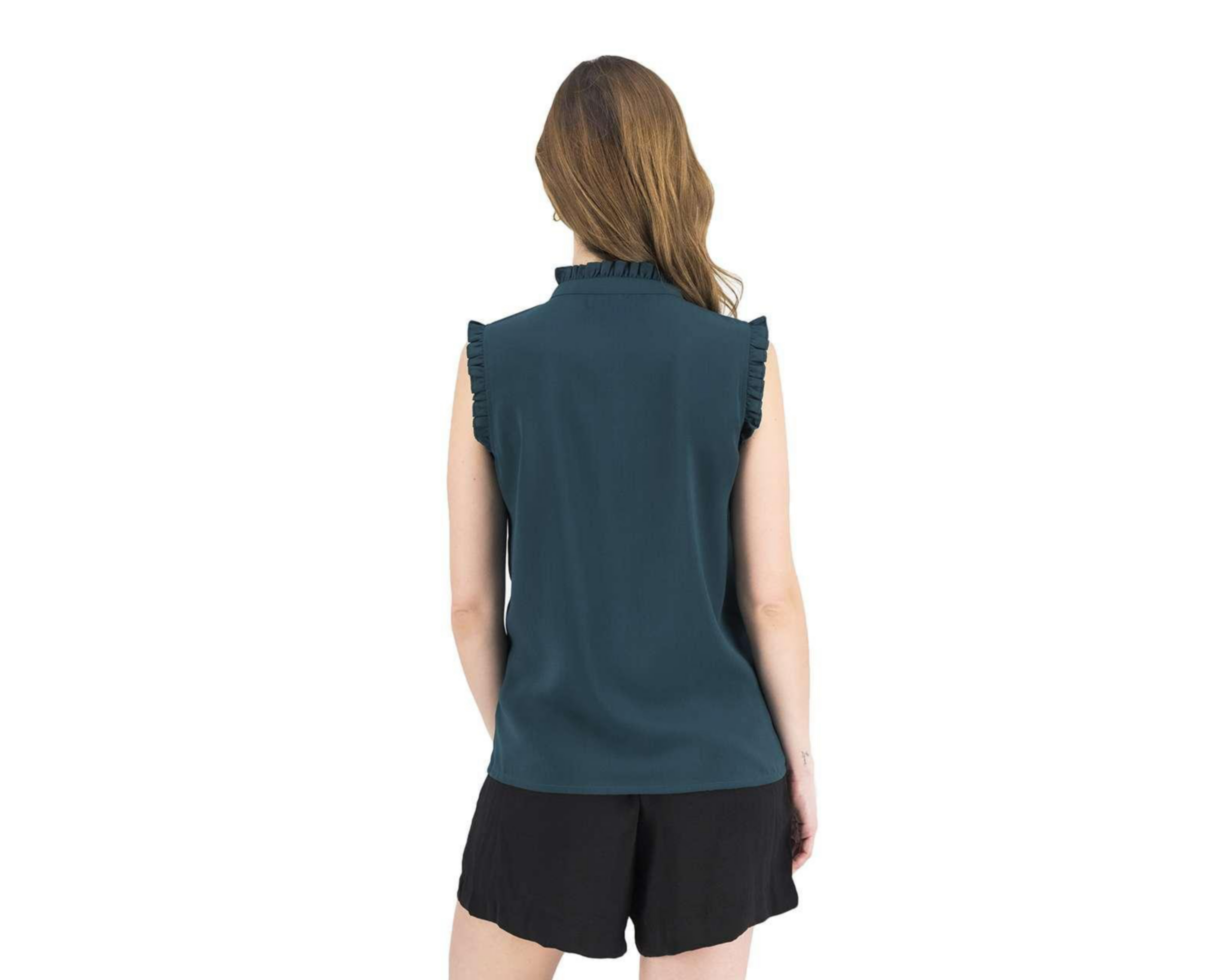Foto 3 | Blusa Sahara sin Mangas con Pliegues