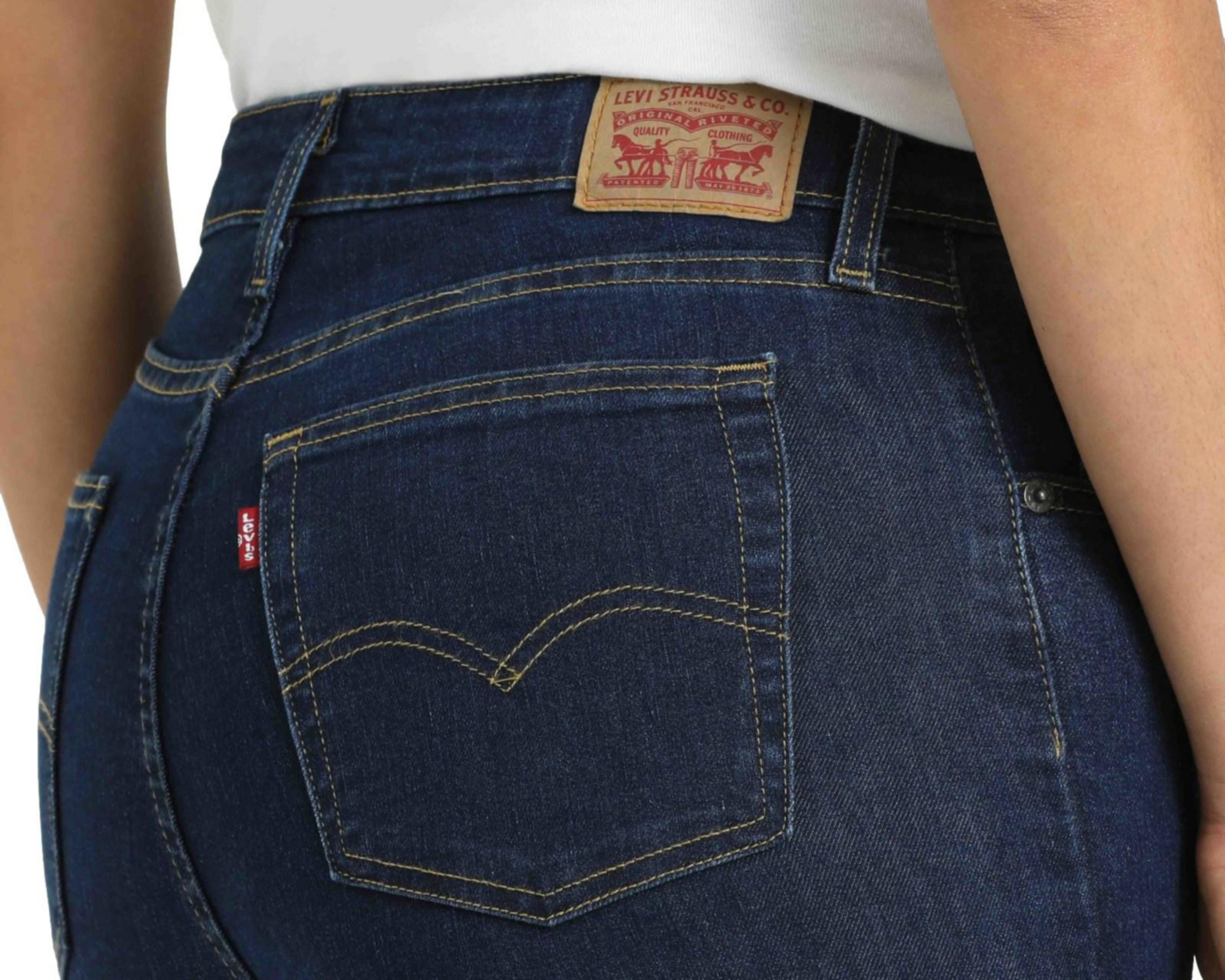 Foto 6 pulgar | Jeans Levi's 721 High Rise Skinny Azul