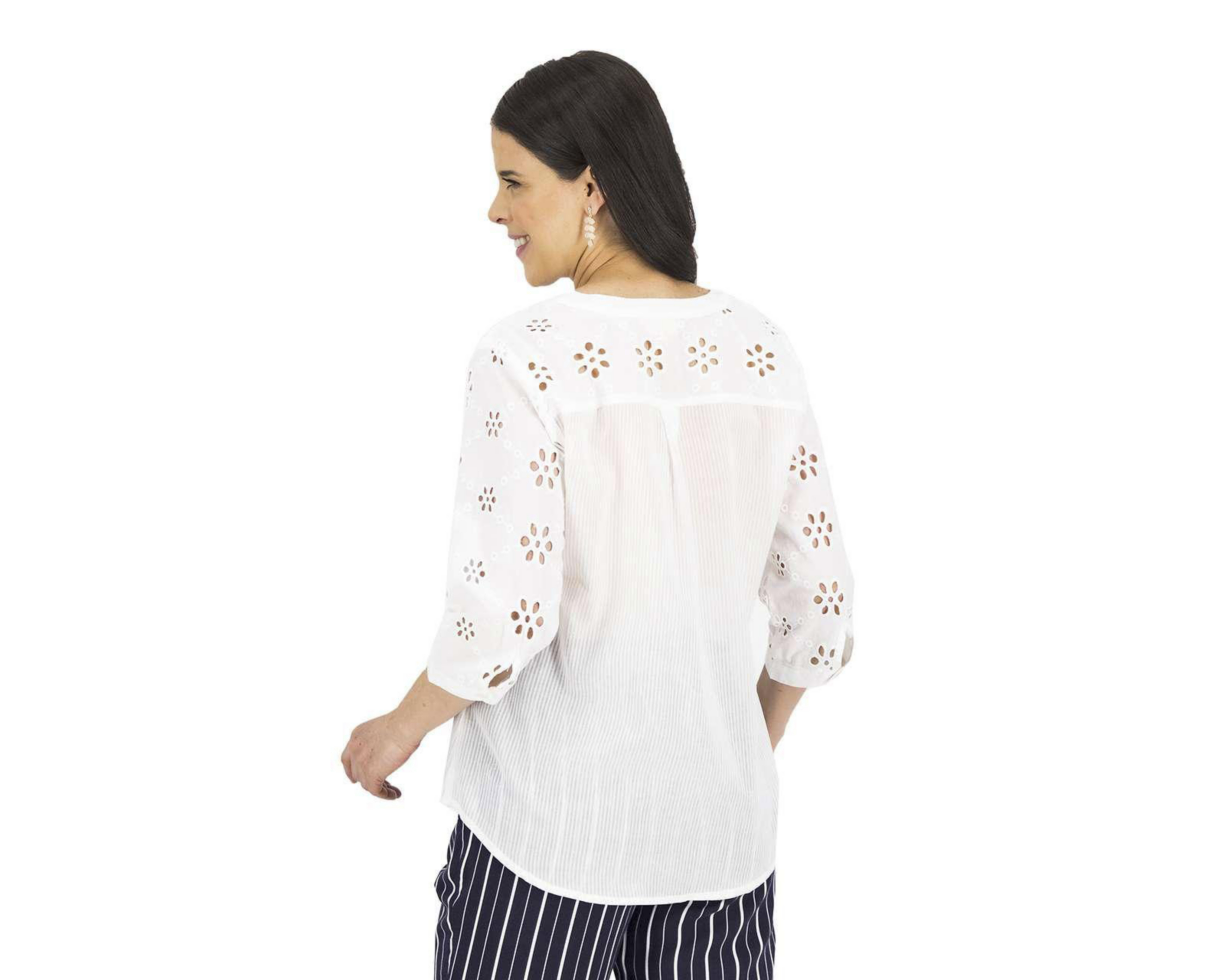 Foto 3 pulgar | Blusa Lady Sun Manga 3/4