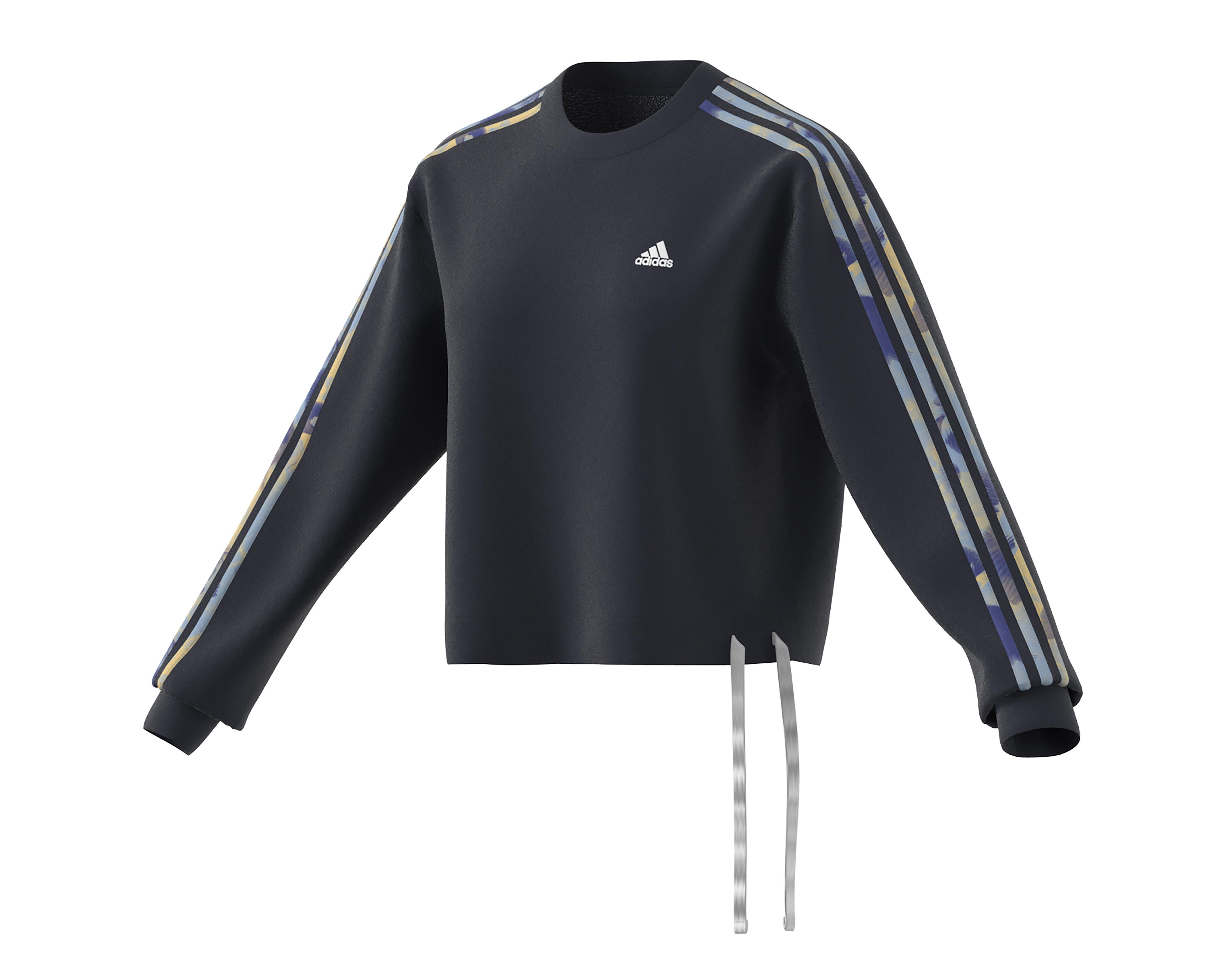 Foto 2 | Sudadera Adidas Negra con Jareta