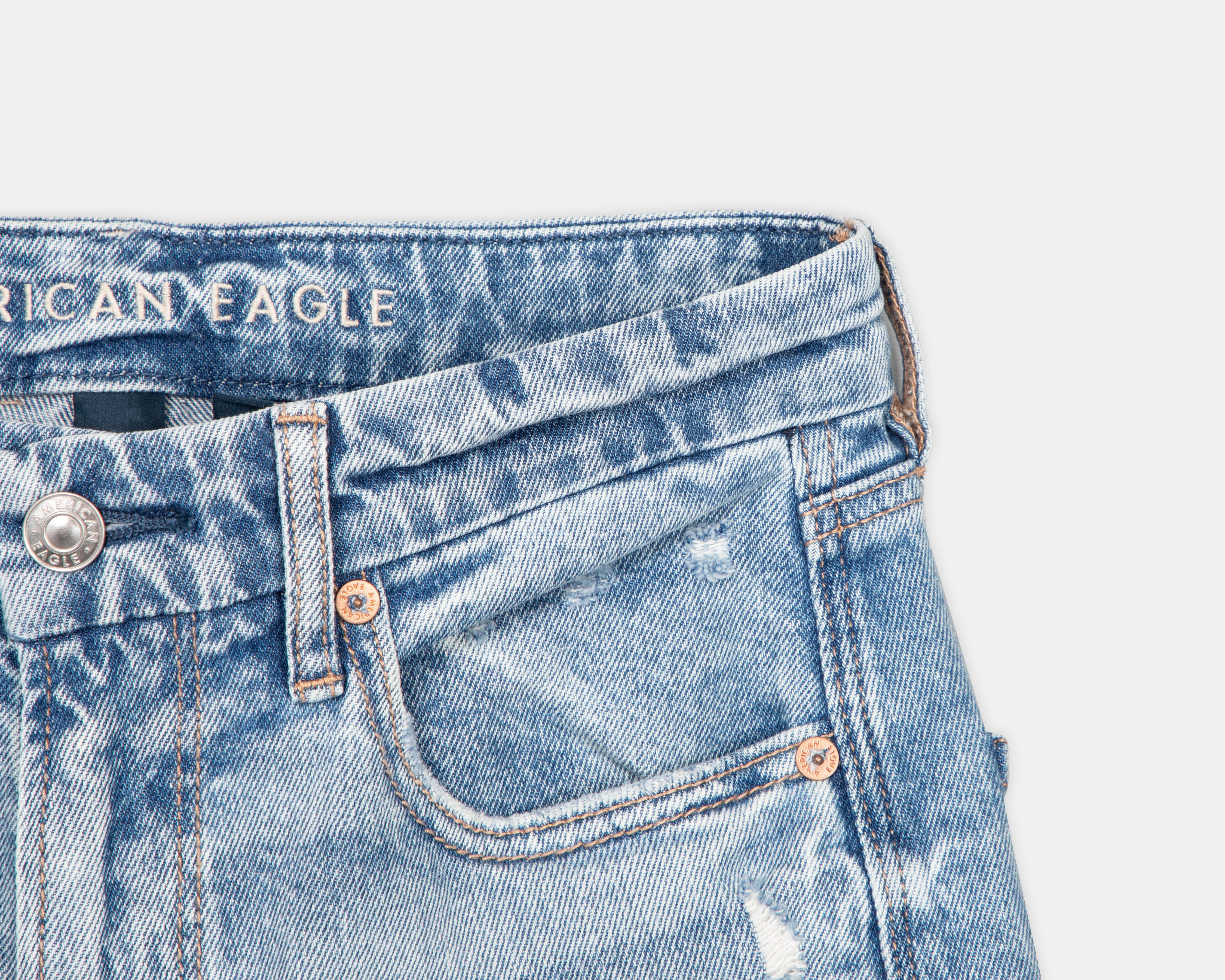 Foto 4 pulgar | Jeans American Eagle Super High-Rise Baggy Straight con Destrucciones