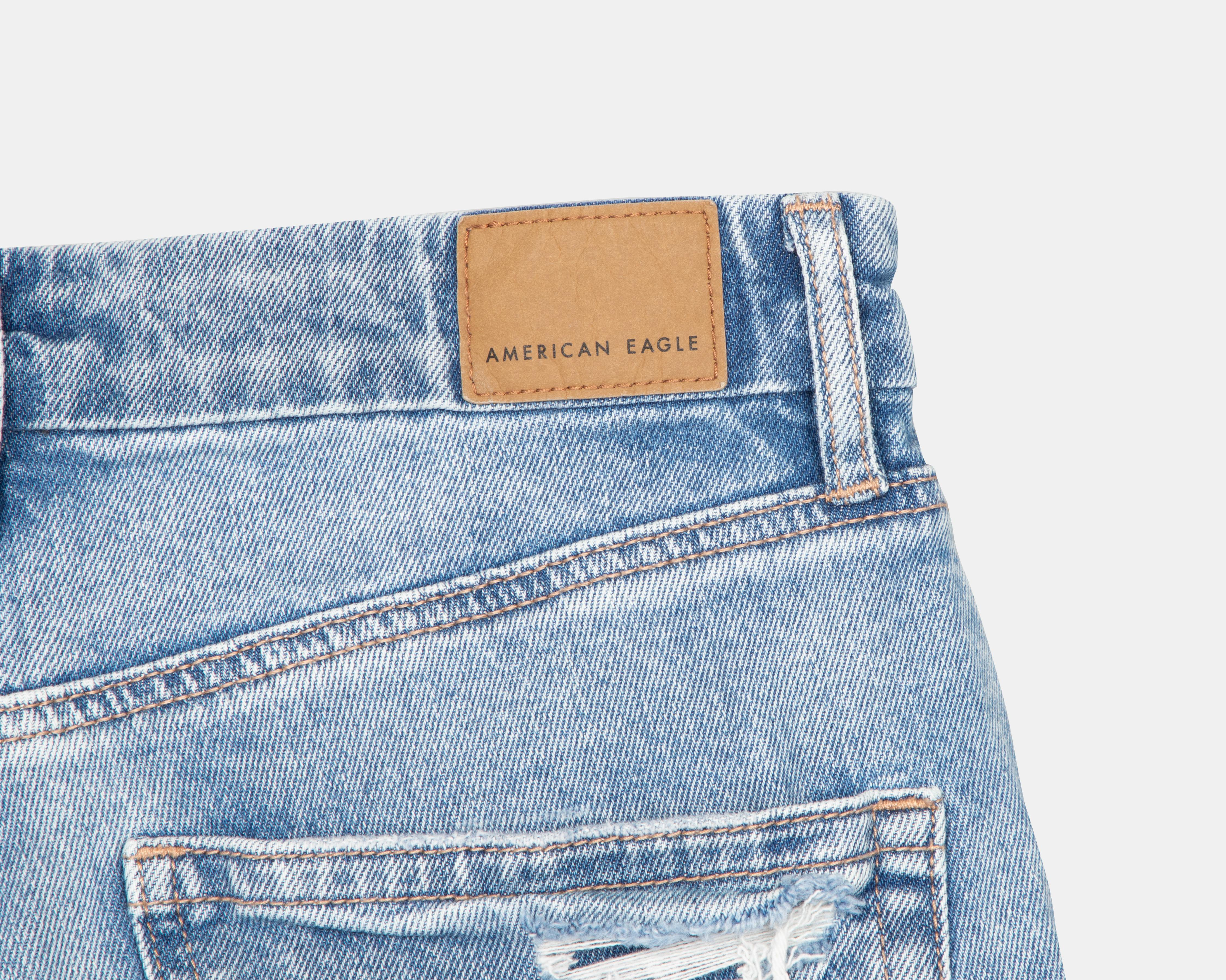 Foto 5 pulgar | Jeans American Eagle Super High-Rise Baggy Straight con Destrucciones