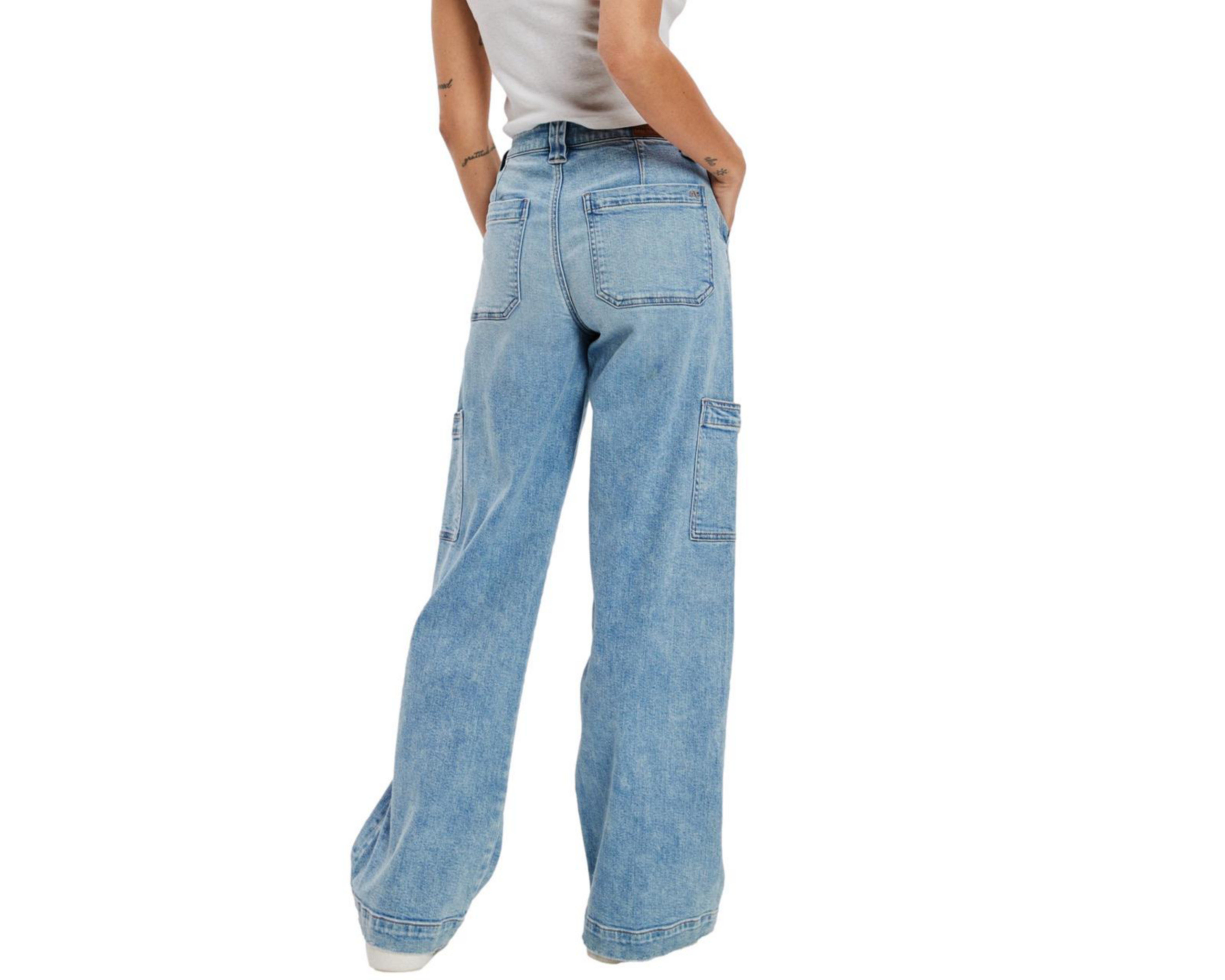 Foto 3 pulgar | Jeans American Eagle Super High-Rise Baggy Wide Leg