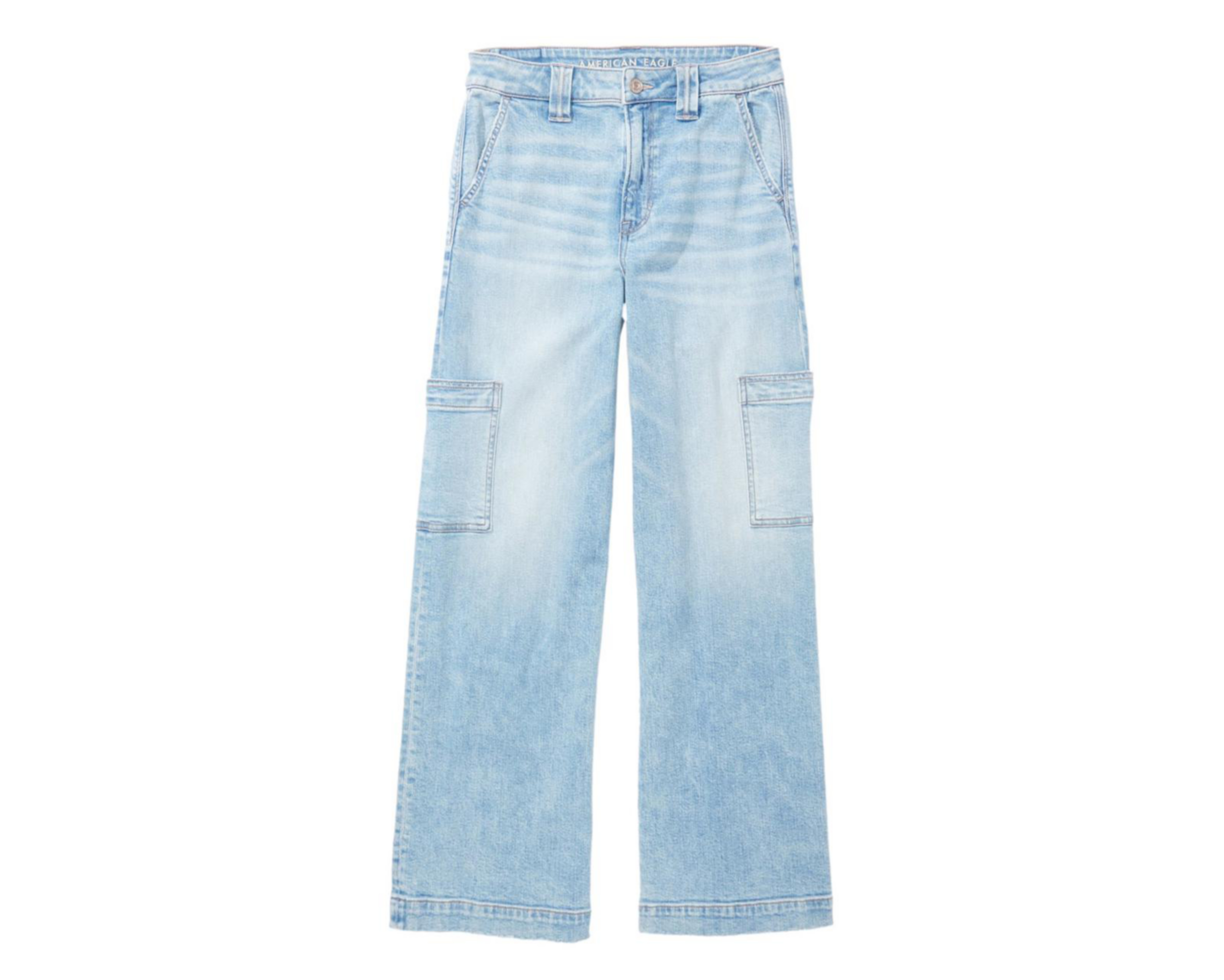 Foto 4 pulgar | Jeans American Eagle Super High-Rise Baggy Wide Leg