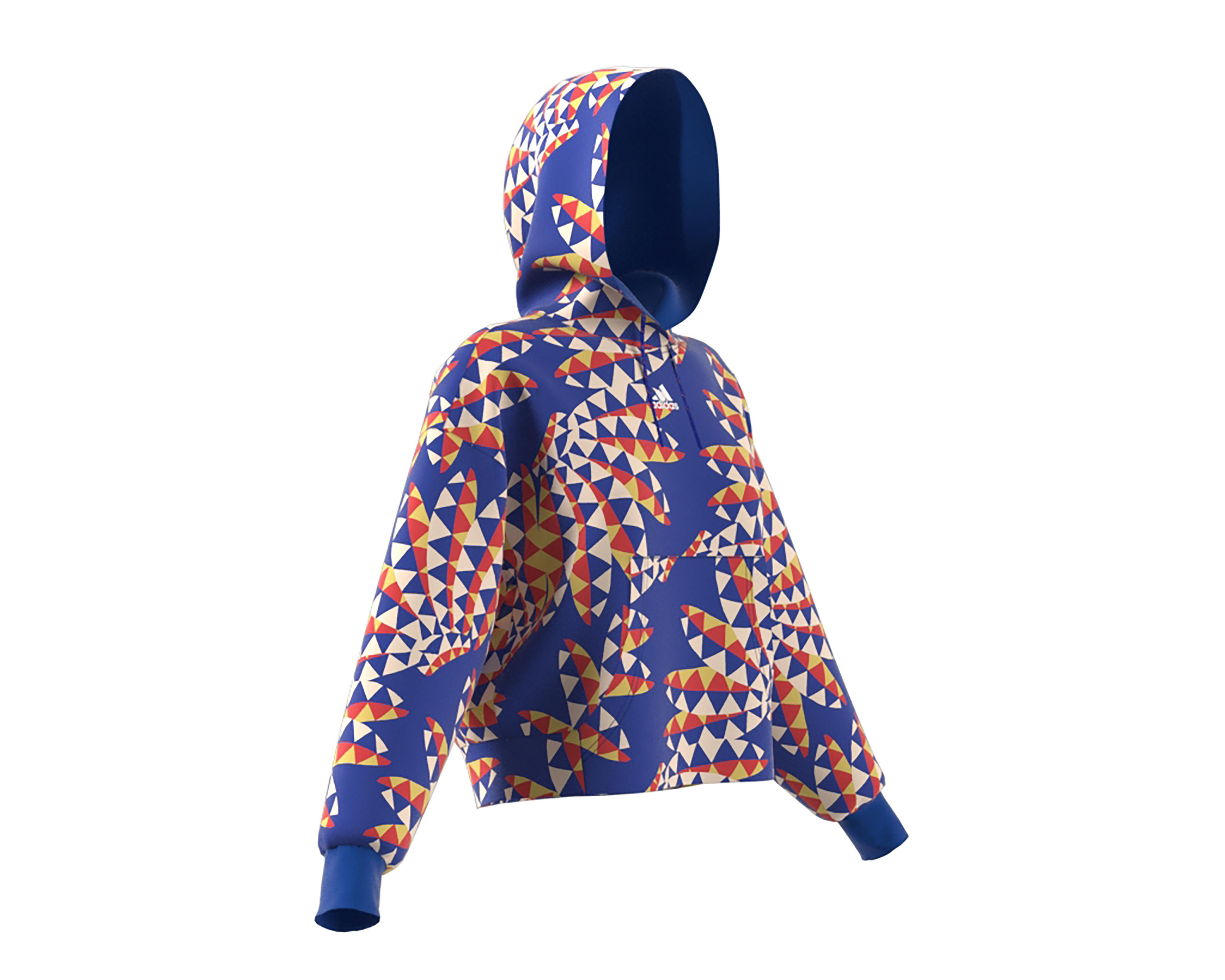 Foto 3 pulgar | Sudadera Adidas Estampada con Capucha