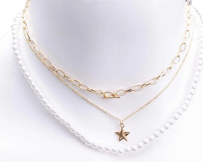 Foto 3 | Collar Thinner Estrella Dorado