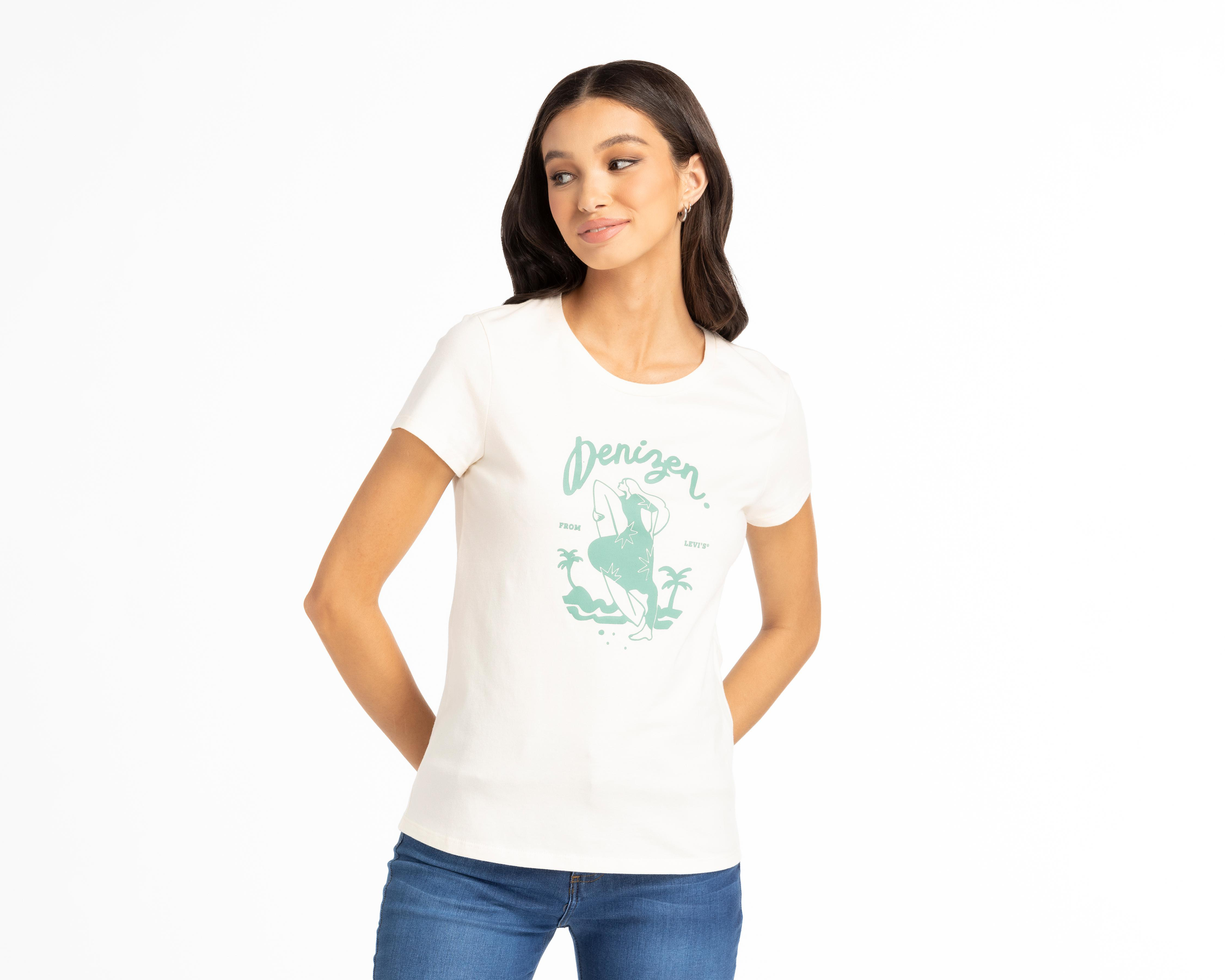 Foto 1 | Playera Denizen Manga Corta con Estampado