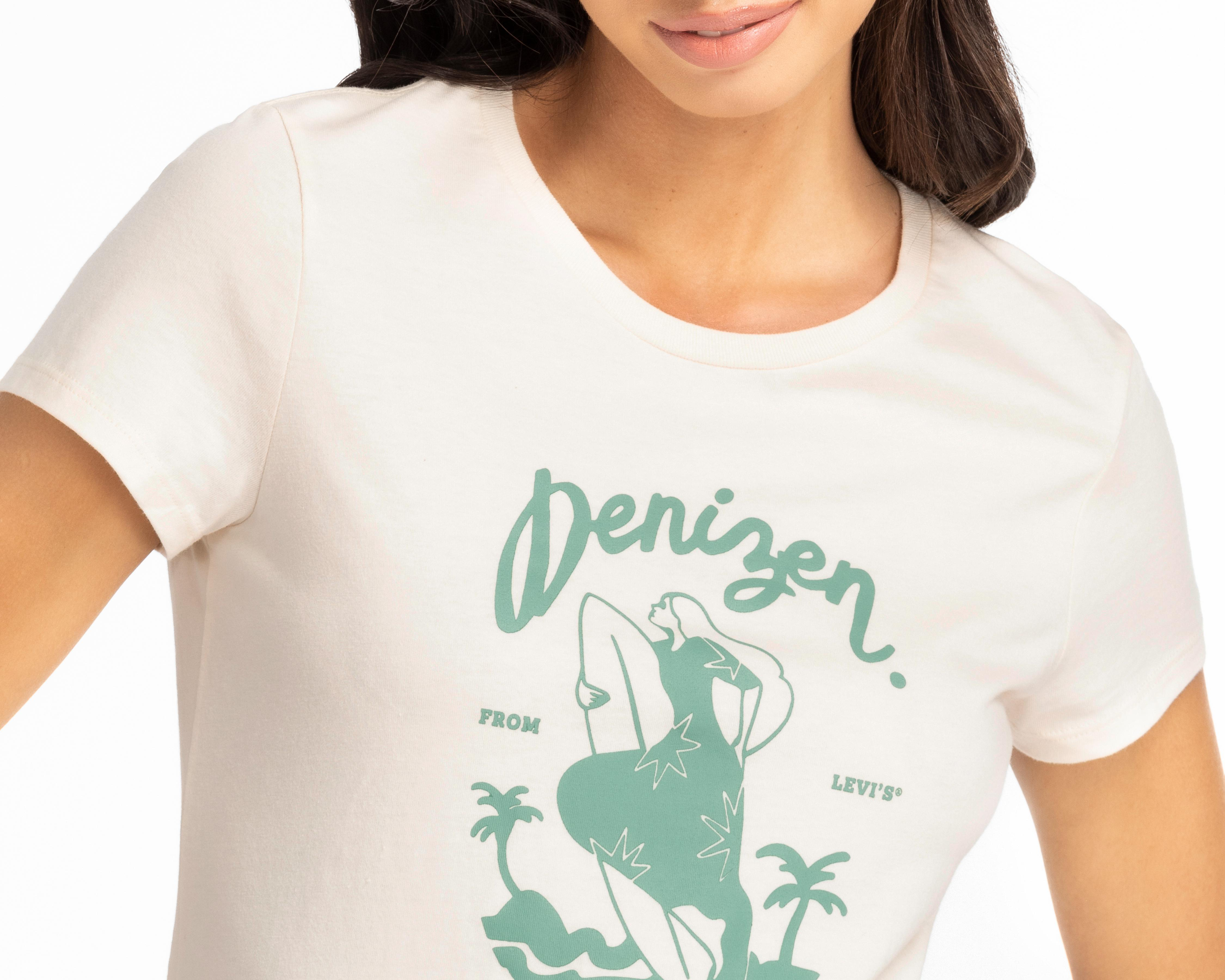Foto 5 pulgar | Playera Denizen Manga Corta con Estampado