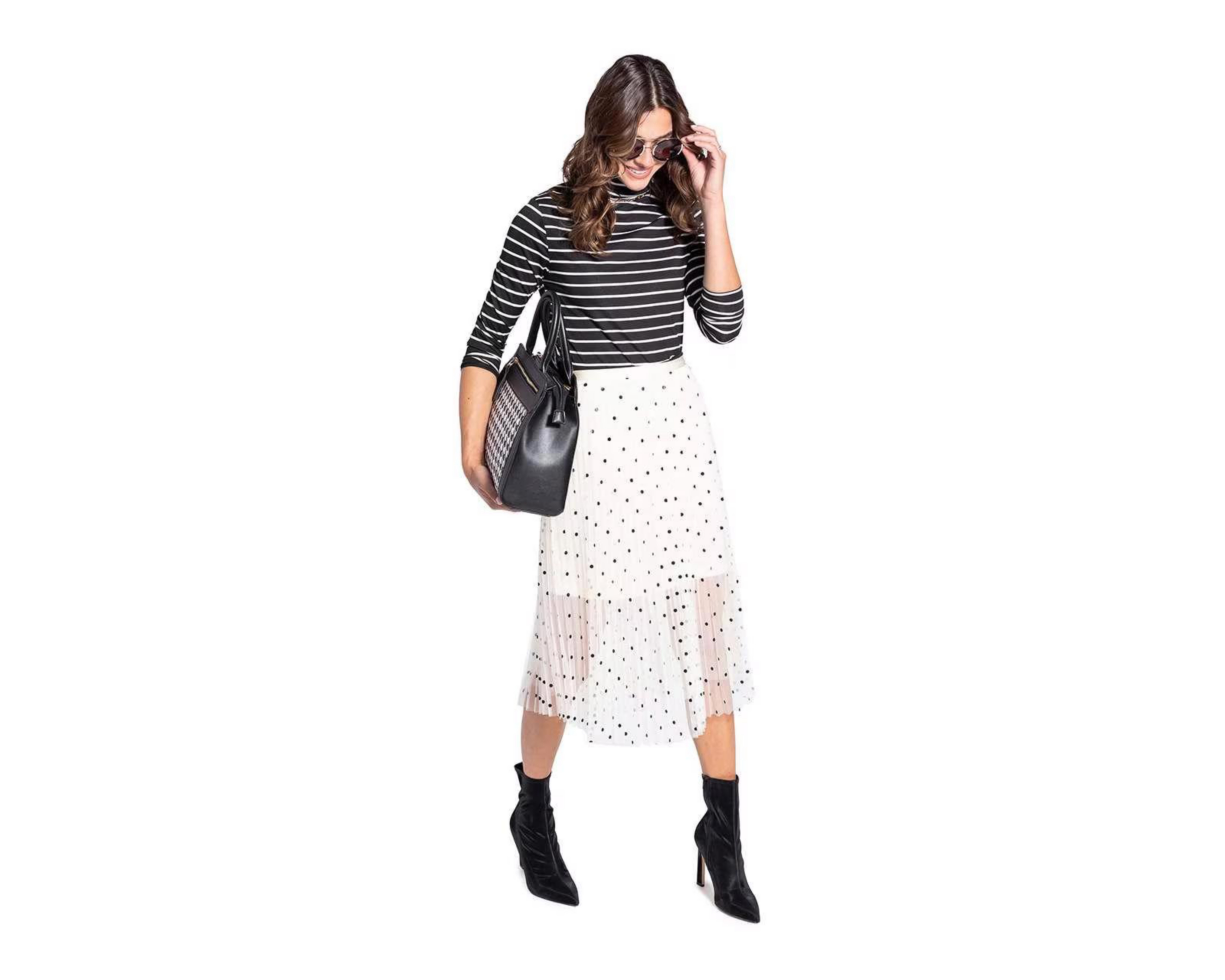Foto 2 | Falda Midi Thiner con Lunares