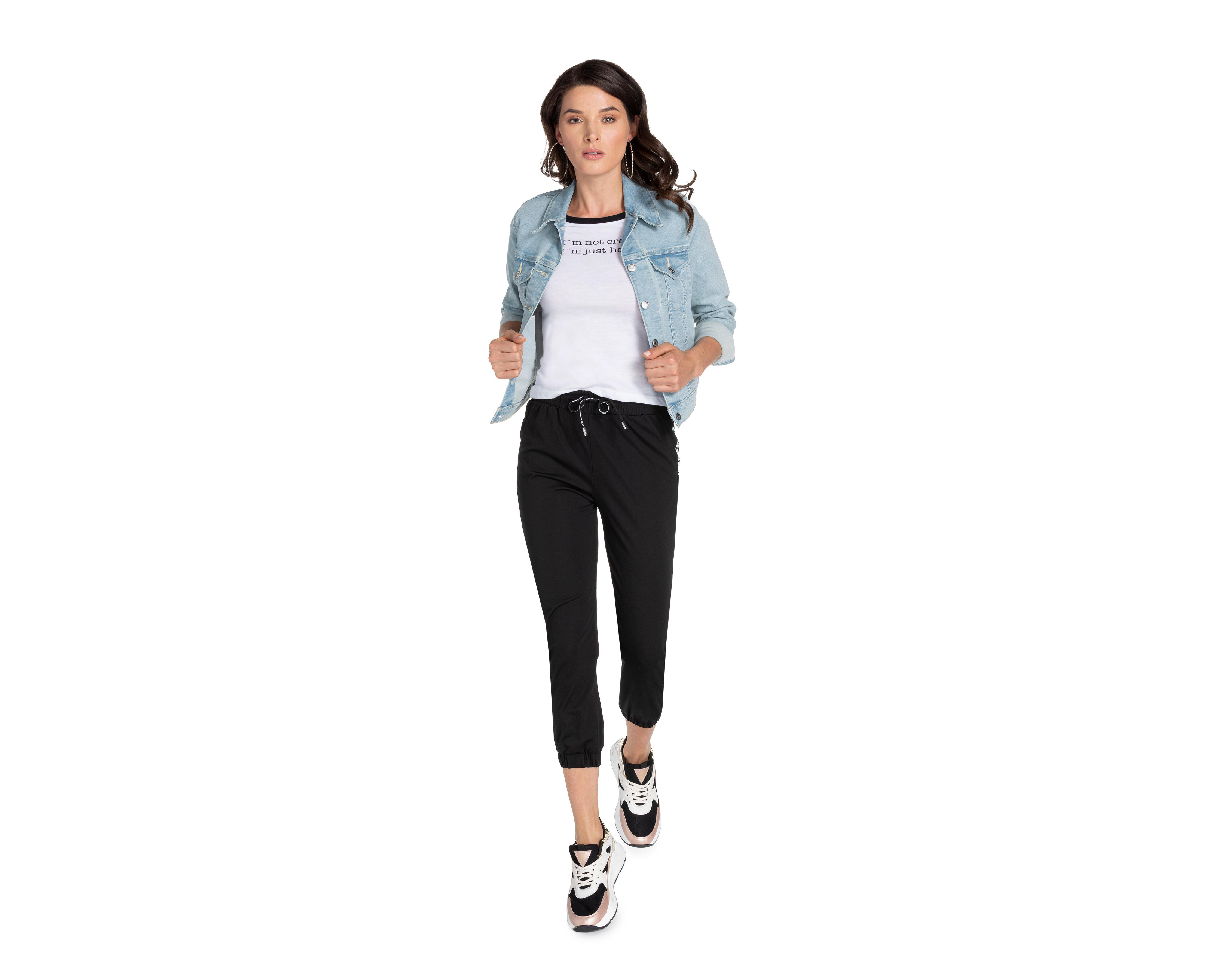 Foto 2 | Pantalón Thinner Jogger Negro
