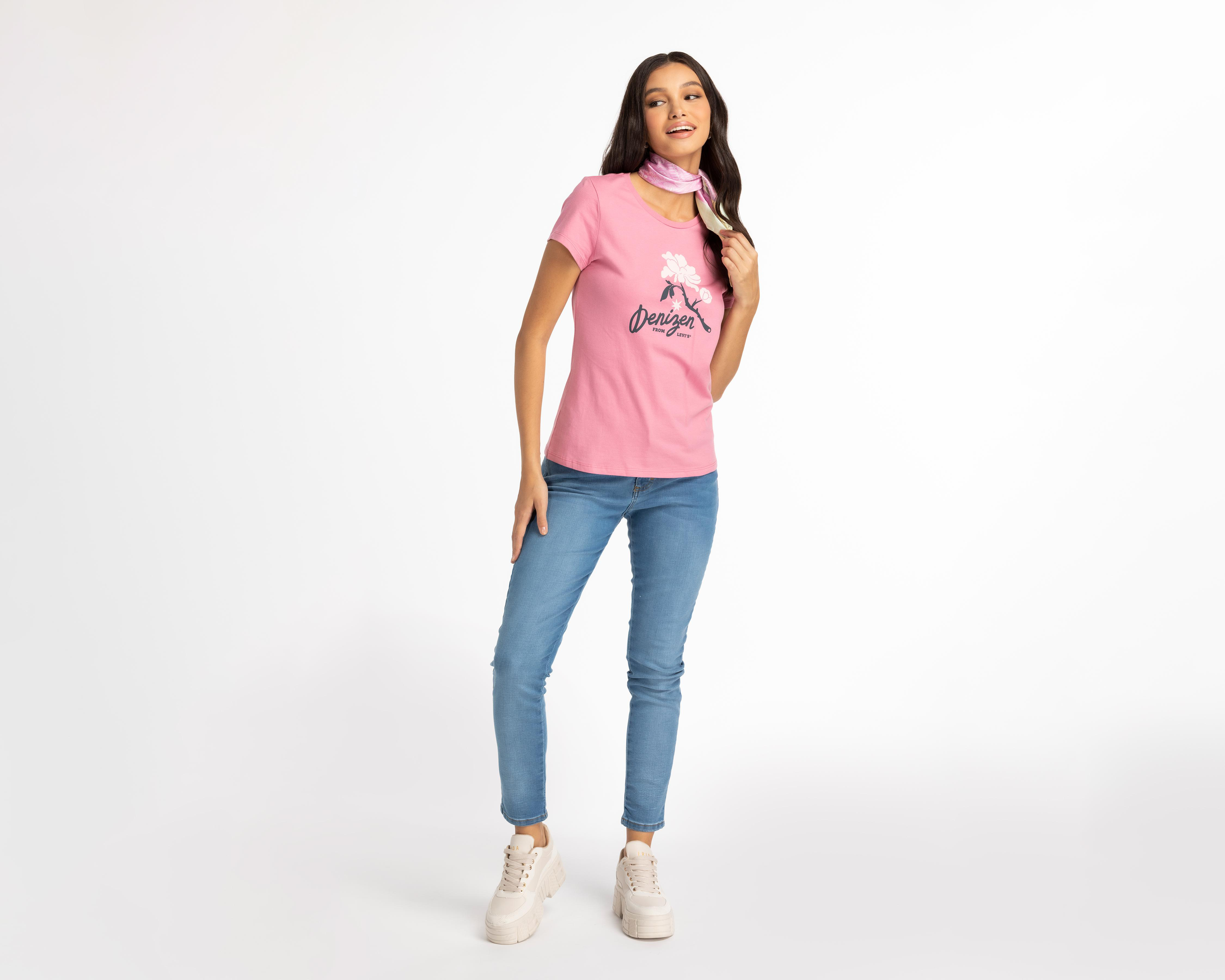 Foto 2 | Playera Denizen Manga Corta con Estampado
