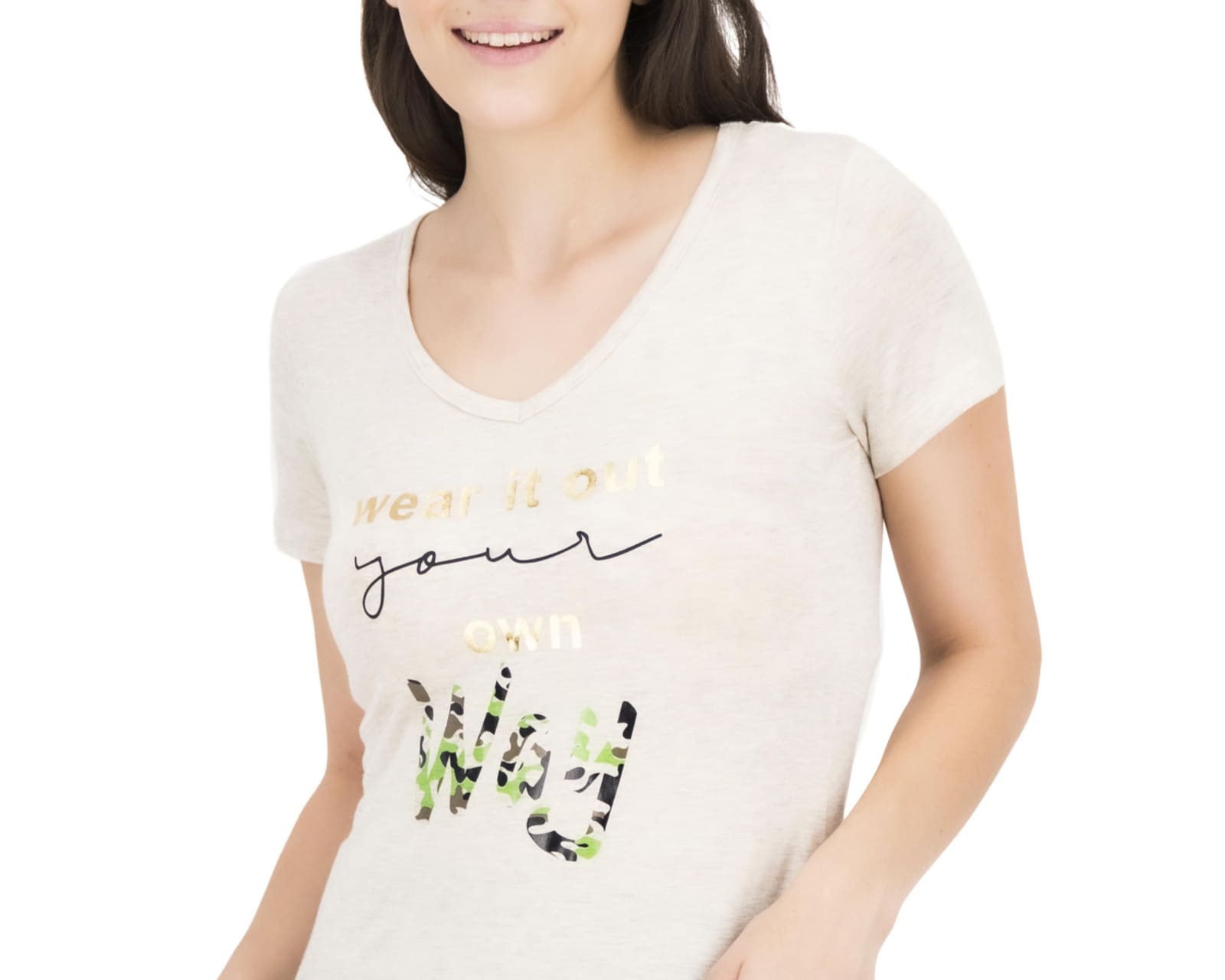 playeras beige mujer