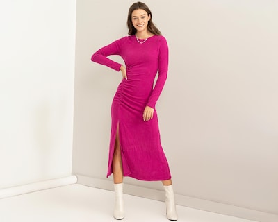 Foto 2 | Vestido Casual Sahara Midi con Abertura
