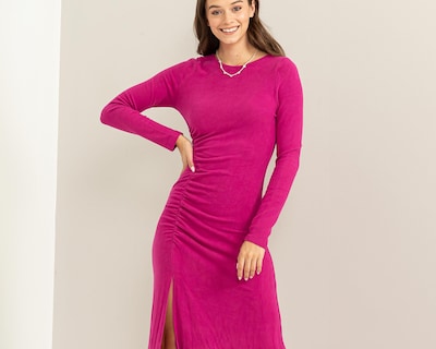 Foto 3 | Vestido Casual Sahara Midi con Abertura