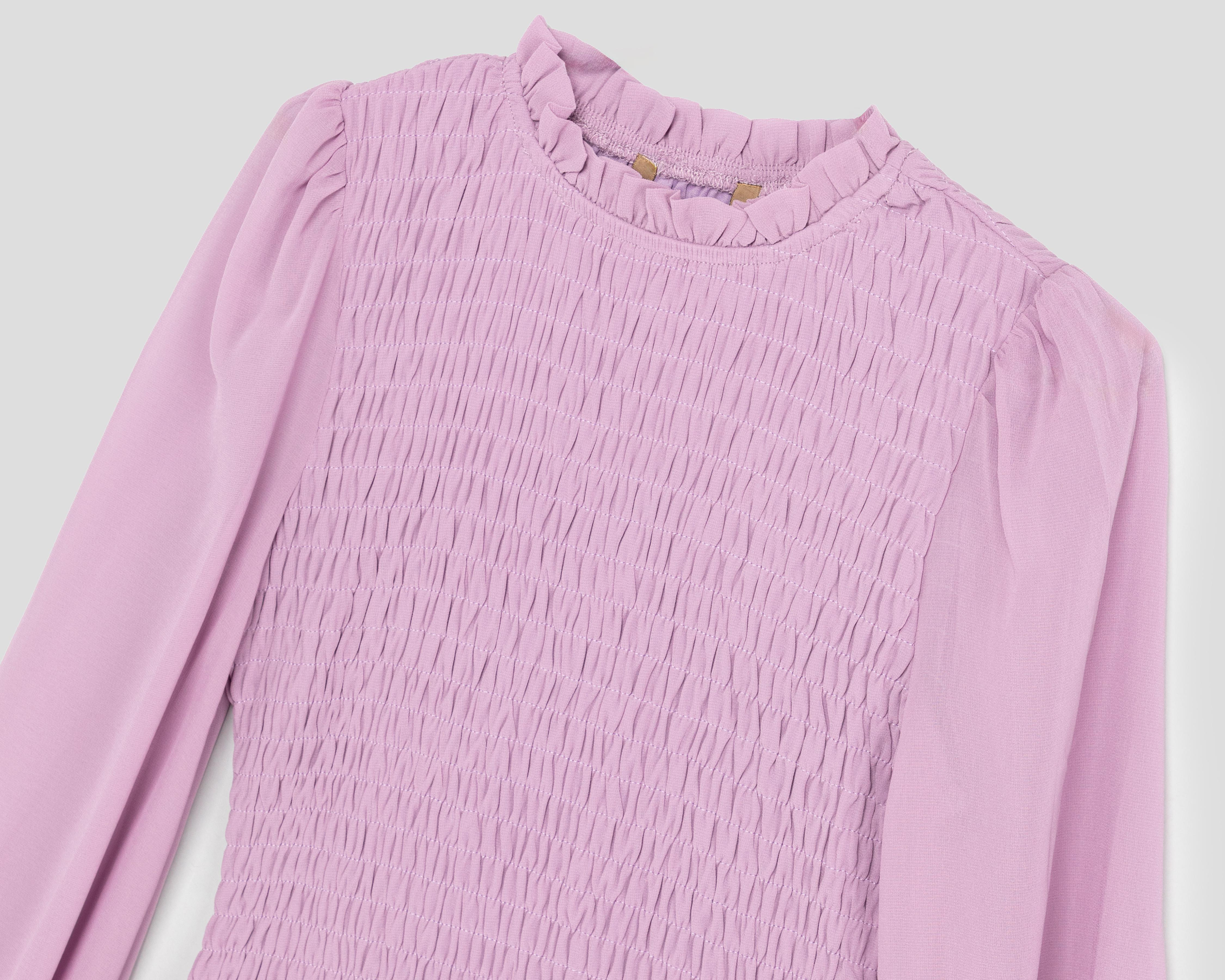 Foto 4 pulgar | Vestido Casual Sahara Lavanda Smock