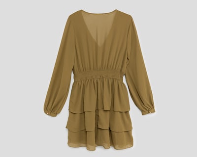 Foto 2 | Vestido Casual Sahara Verde Manga Larga con Olanes